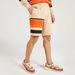 Iconic Striped Shorts with Elasticised Waistband and Pockets-Shorts-thumbnail-0