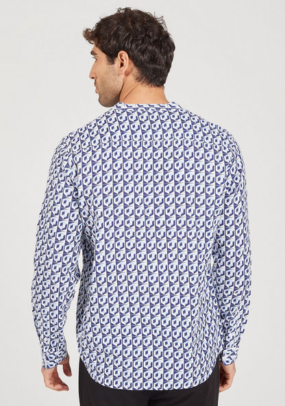 Iconic Printed Shirt with Long Sleeves-Shirts-image-3