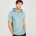 Iconic Solid T-shirt with Hood and Short Sleeves-T Shirts-thumbnailMobile-0
