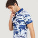 Iconic Camouflage Print Polo T-shirt with Short Sleeves-Polos-thumbnailMobile-0