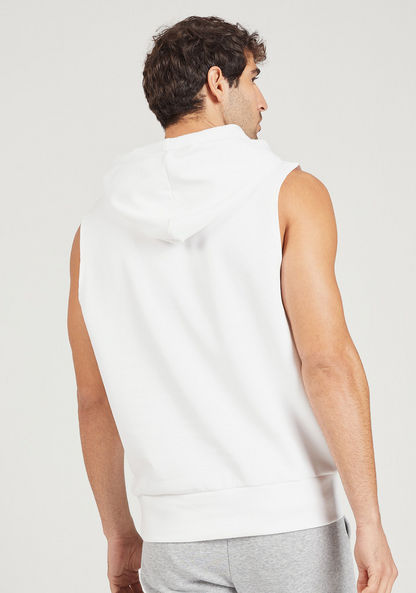 Iconic Graphic Print Sleeveless Sweatshirt with Hood-Sweatshirts-image-3