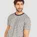 Iconic Printed Crew Neck T-shirt with Short Sleeves-T Shirts-thumbnail-2