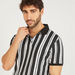 Iconic Striped Polo T-shirt with Short Sleeves-Polos-thumbnail-5