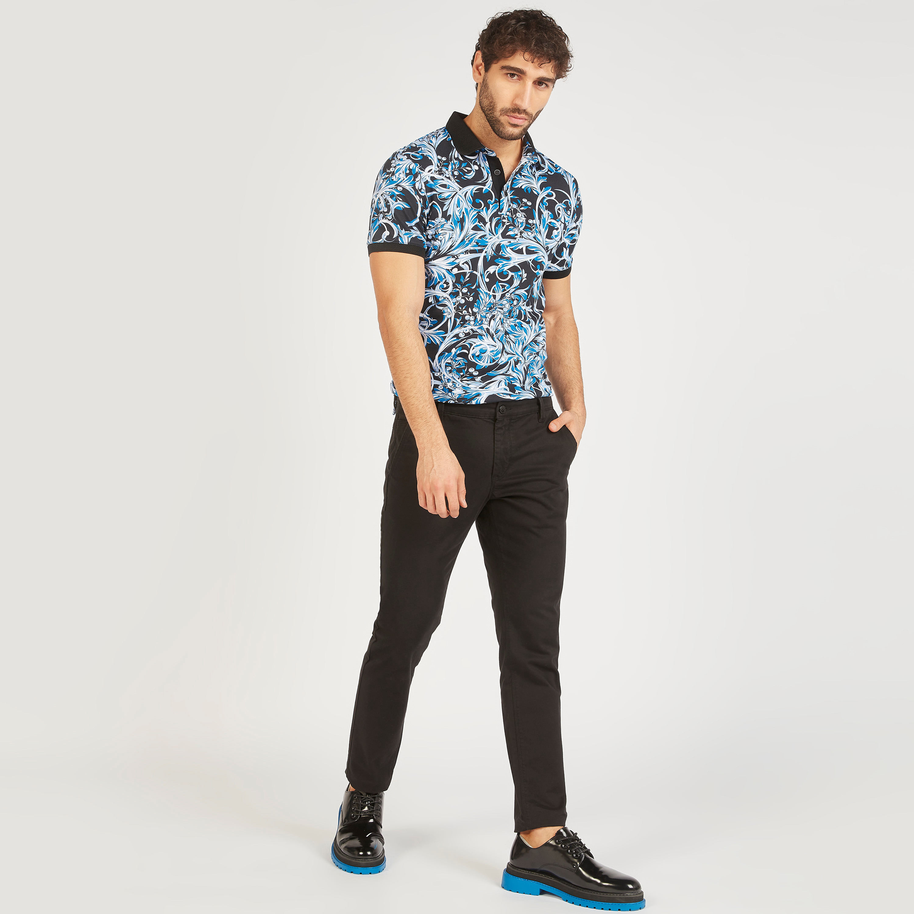 تيشيرت بولو بأكمام قصيرة وطبعات من آيكونيك-men-clothing-tshirtsandpolos-polos-image-6