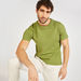 Iconic Textured T-shirt with Crew Neck and Short Sleeves-T Shirts-thumbnailMobile-0
