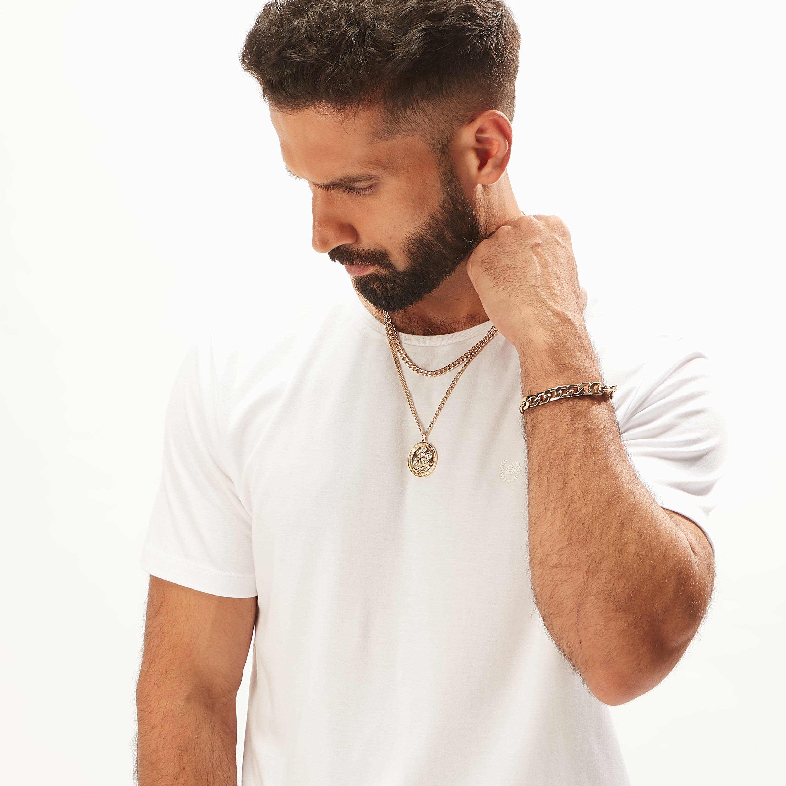 Iconic Solid T-shirt with Crew Neck and Short Sleeves-men-clothing-tshirtsandpolos-tshirts-image-10