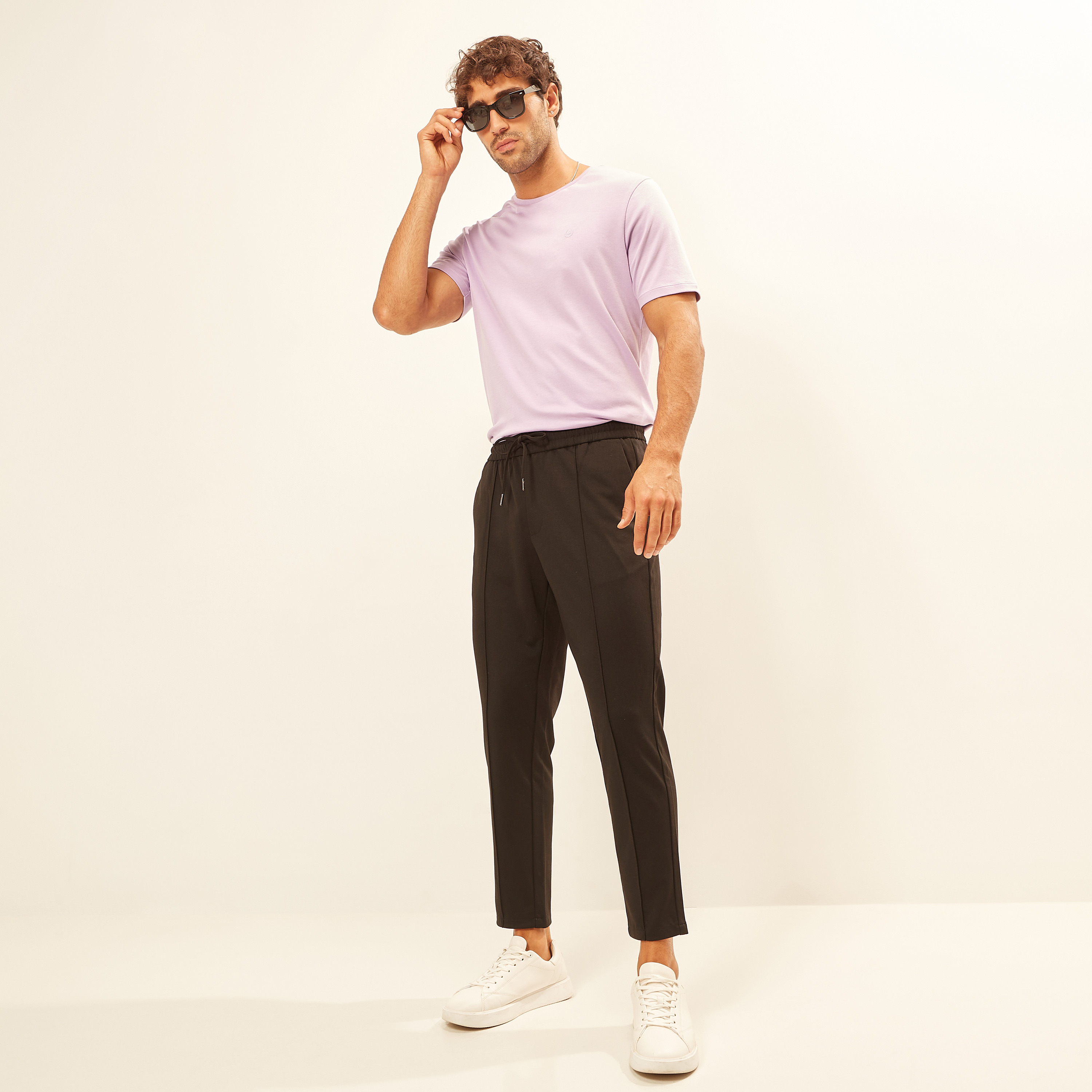 Iconic Solid T-shirt with Crew Neck and Short Sleeves-men-clothing-tshirtsandpolos-tshirts-image-23