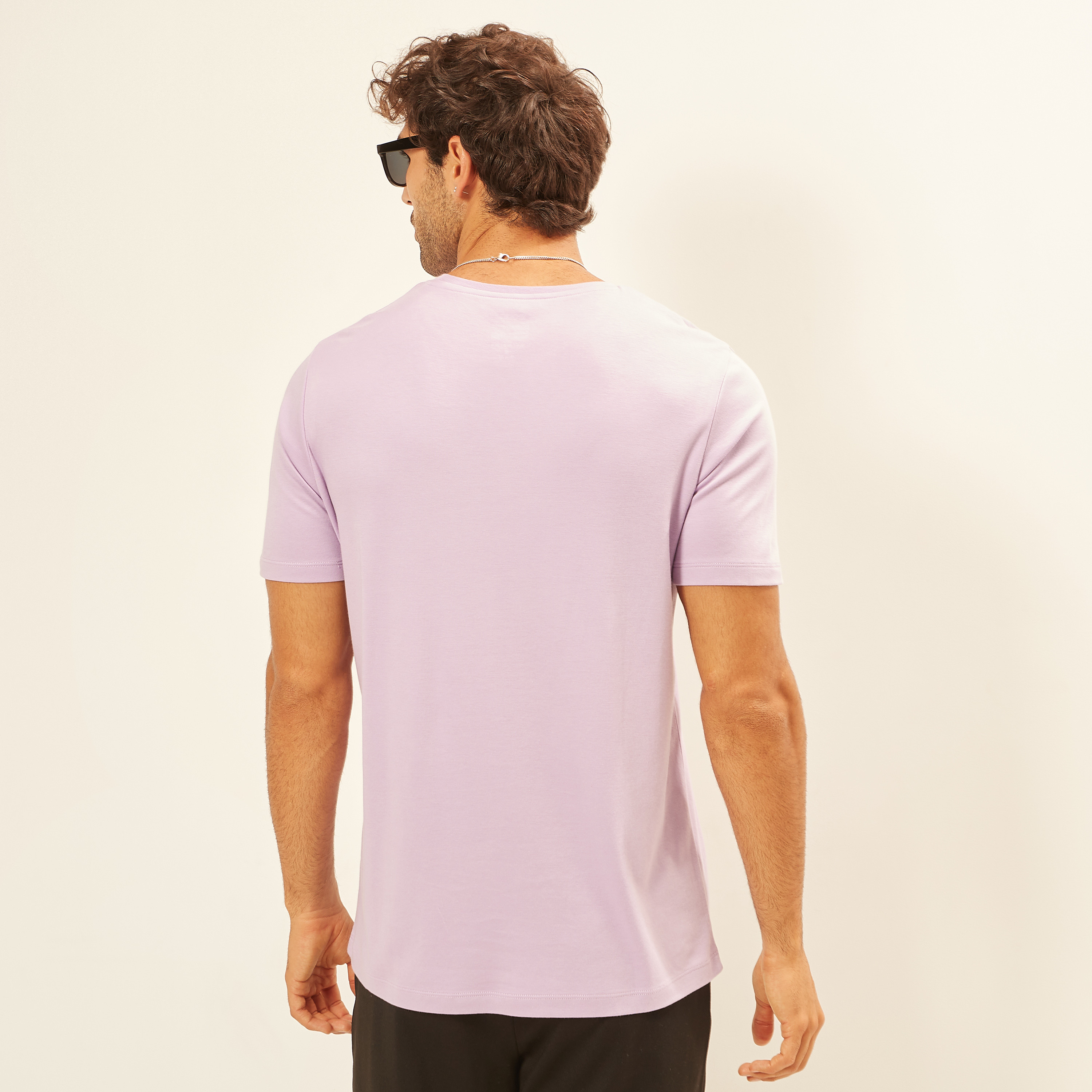 Iconic Solid T-shirt with Crew Neck and Short Sleeves-men-clothing-tshirtsandpolos-tshirts-image-25