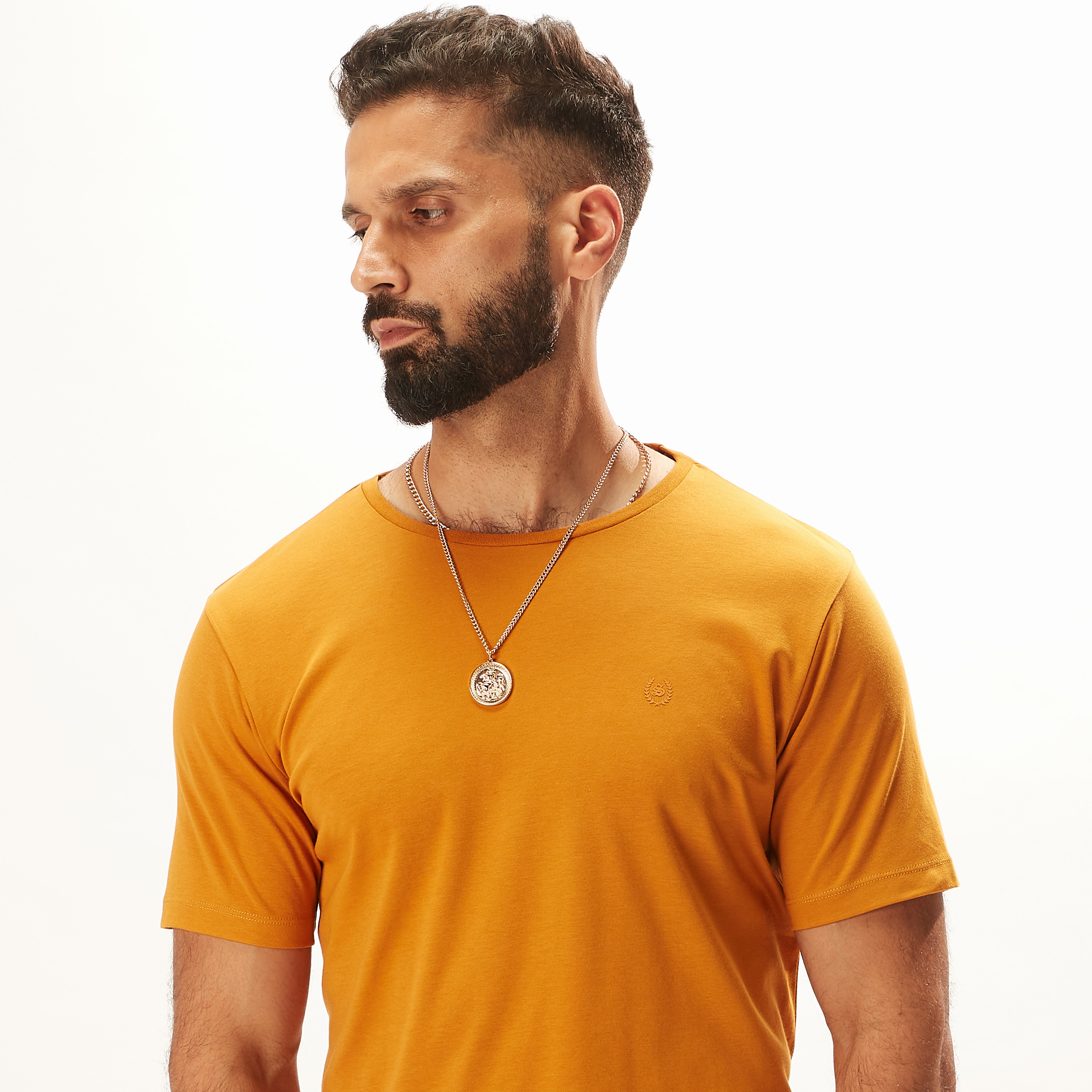Iconic Solid T-shirt with Crew Neck and Short Sleeves-men-clothing-tshirtsandpolos-tshirts-image-20
