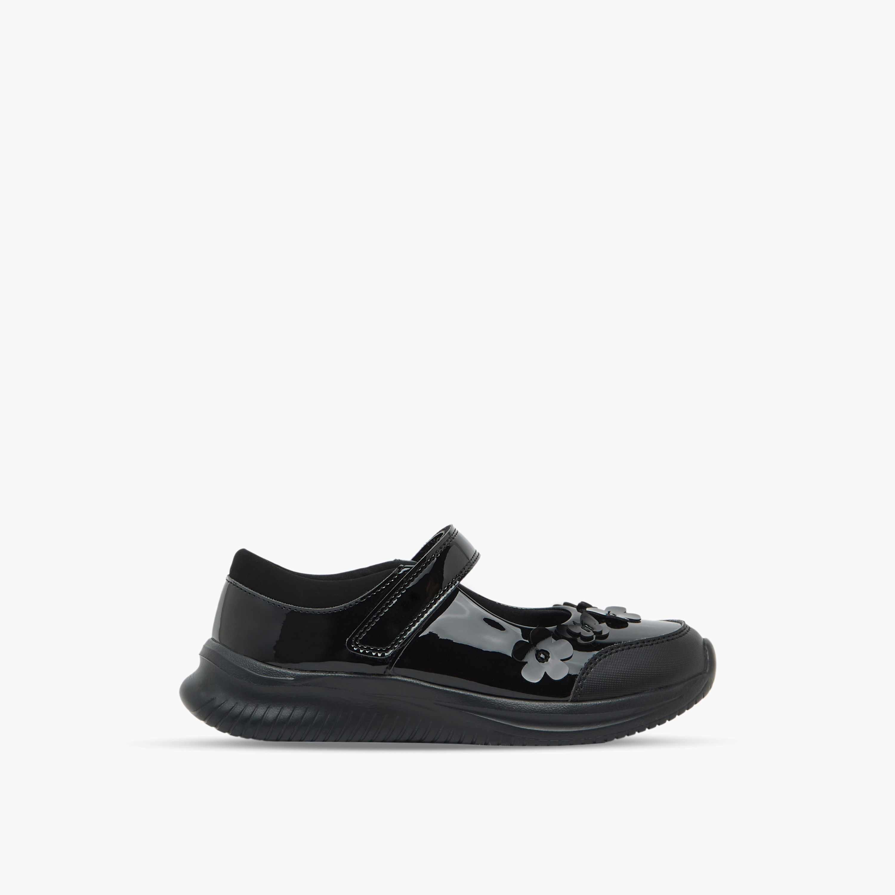 Dash Girls Hook & Loop Mary Jane School Shoes-girls-shoes-maryjanes-image-3