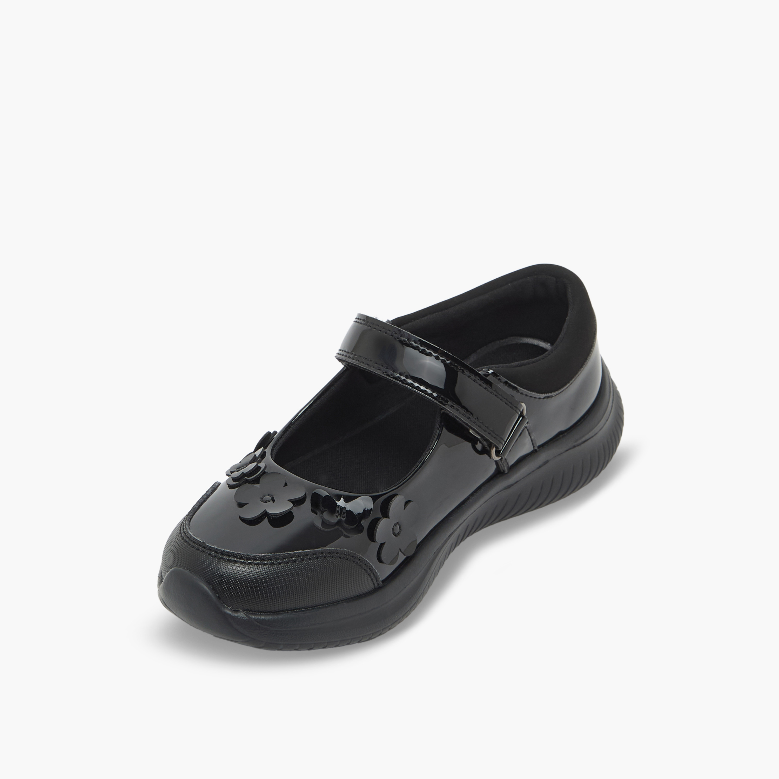 Dash Girls Hook & Loop Mary Jane School Shoes-girls-shoes-maryjanes-image-4