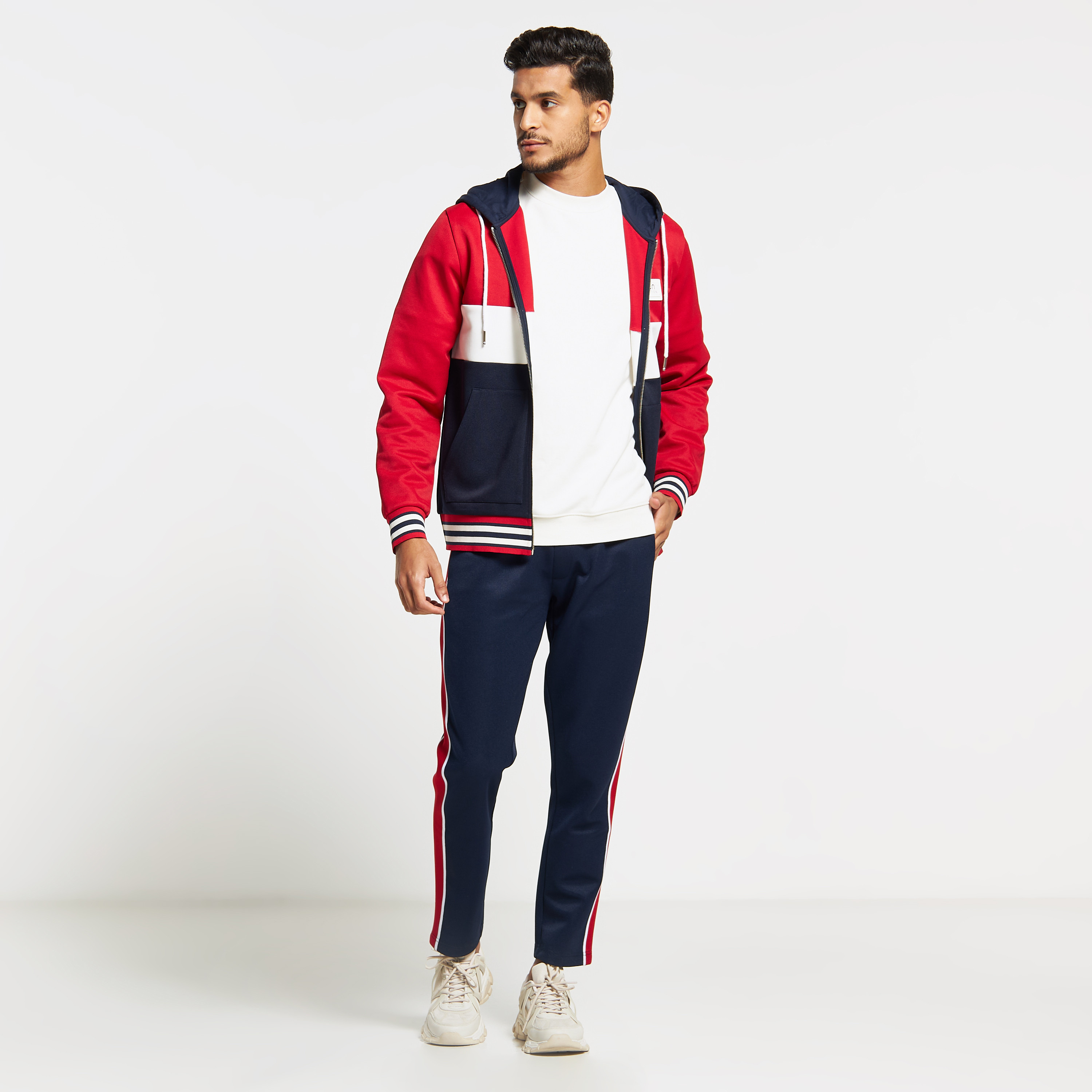 Shop Iconic Panelled Zip Through Jacket 