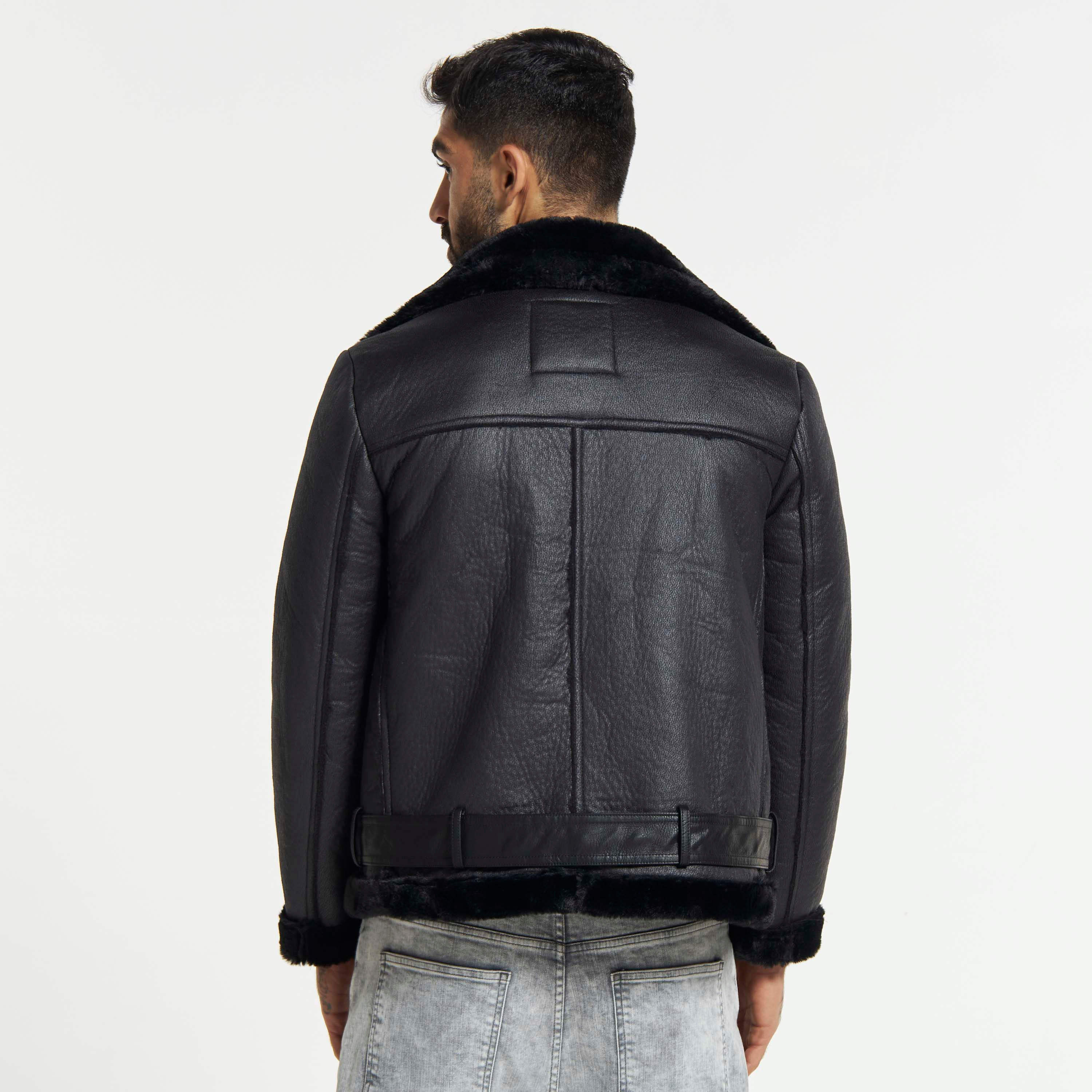 Biker sherpa clearance jacket