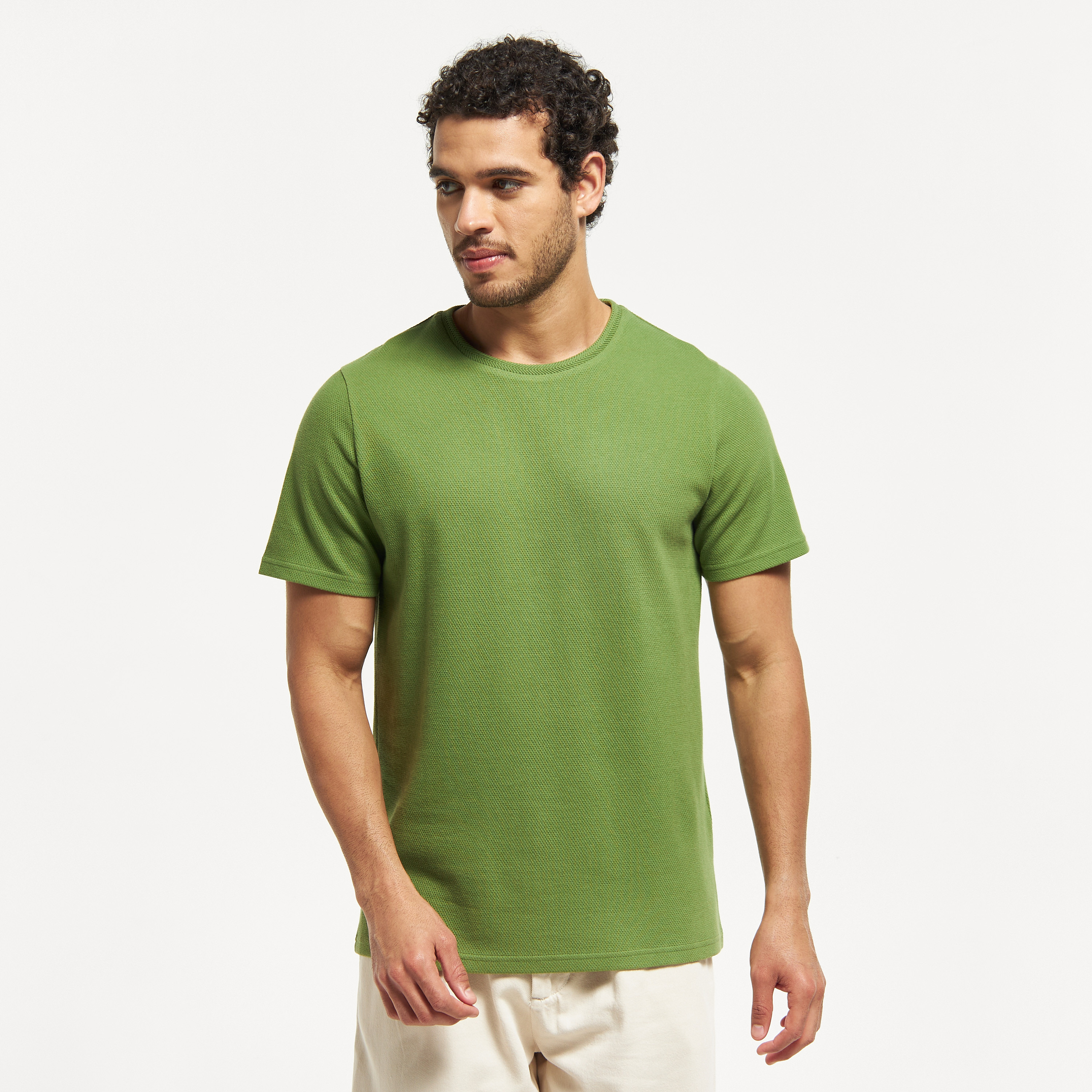 Olive green store t shirt mens