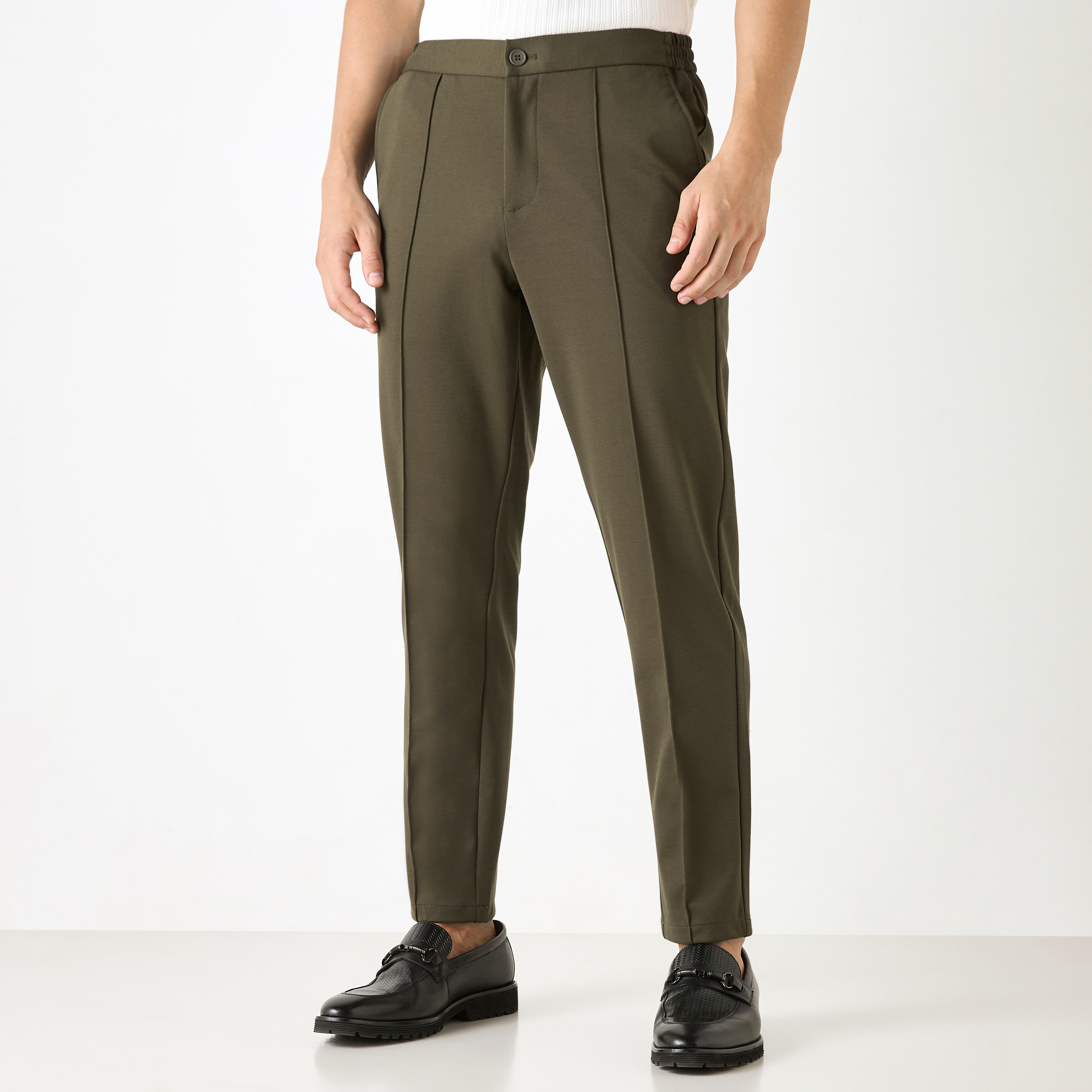 Iconic Solid Slim Fit Trousers with Pockets-men-clothing-bottoms-trousersandchinos-trousers-image-1
