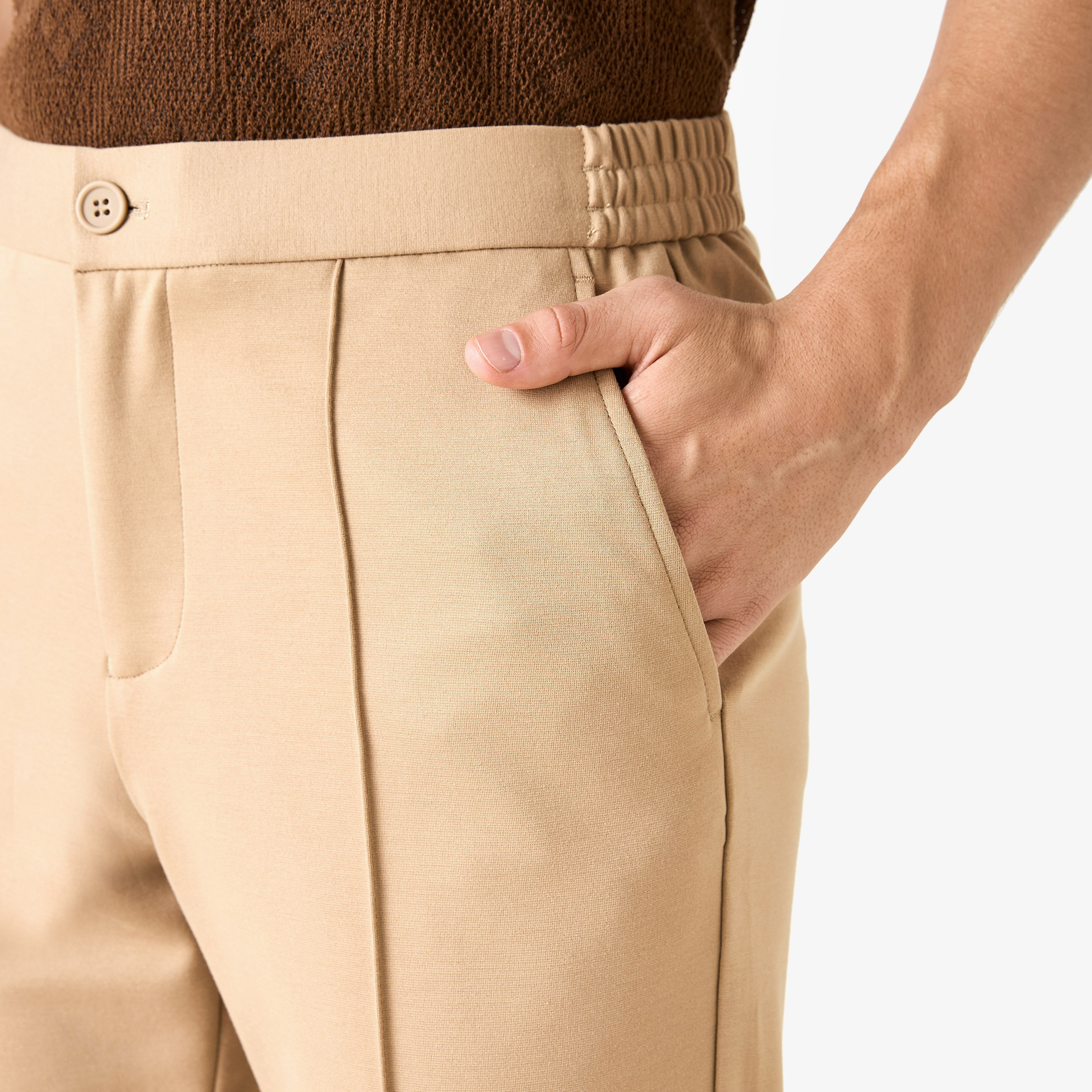 Iconic Solid Slim Fit Trousers with Pockets-men-clothing-bottoms-trousersandchinos-trousers-image-9
