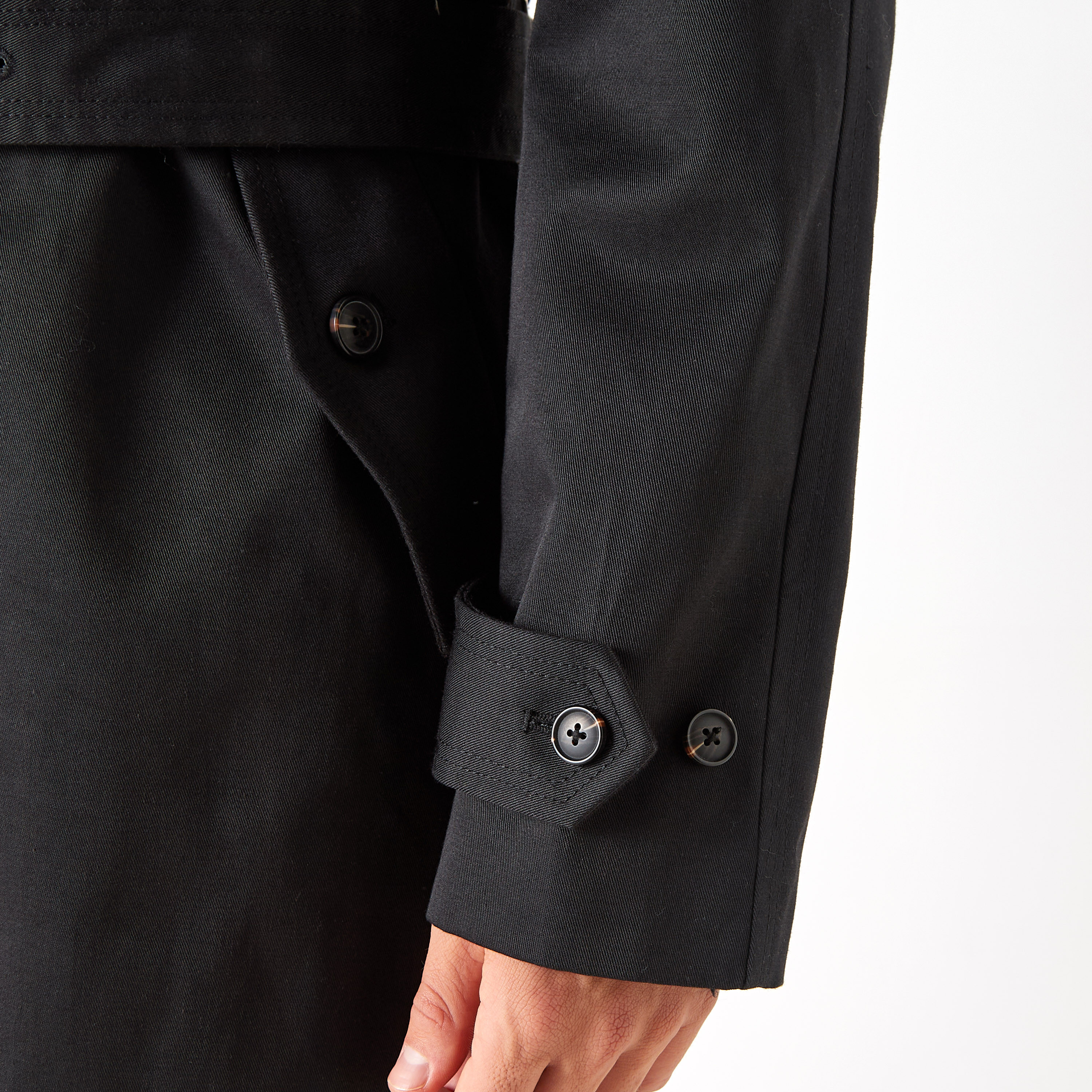 Shop Iconic Belted Trench Coat with Long Sleeves Online Shop Iconic Belted Trench Coat with Long Sleeves Online