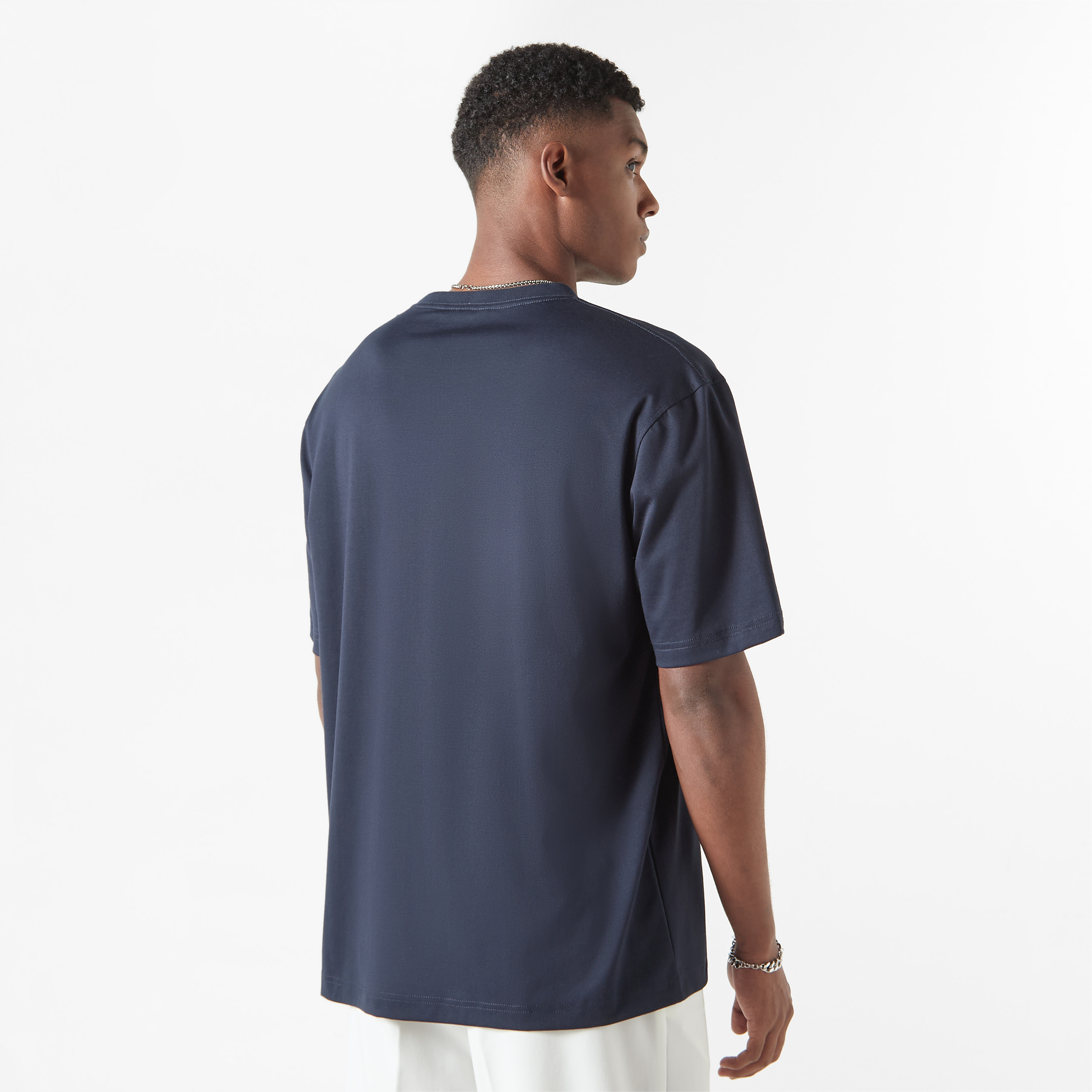 Iconic Crew Neck T-shirt with Short Sleeves-men-clothing-tshirtsandpolos-tshirts-image-3