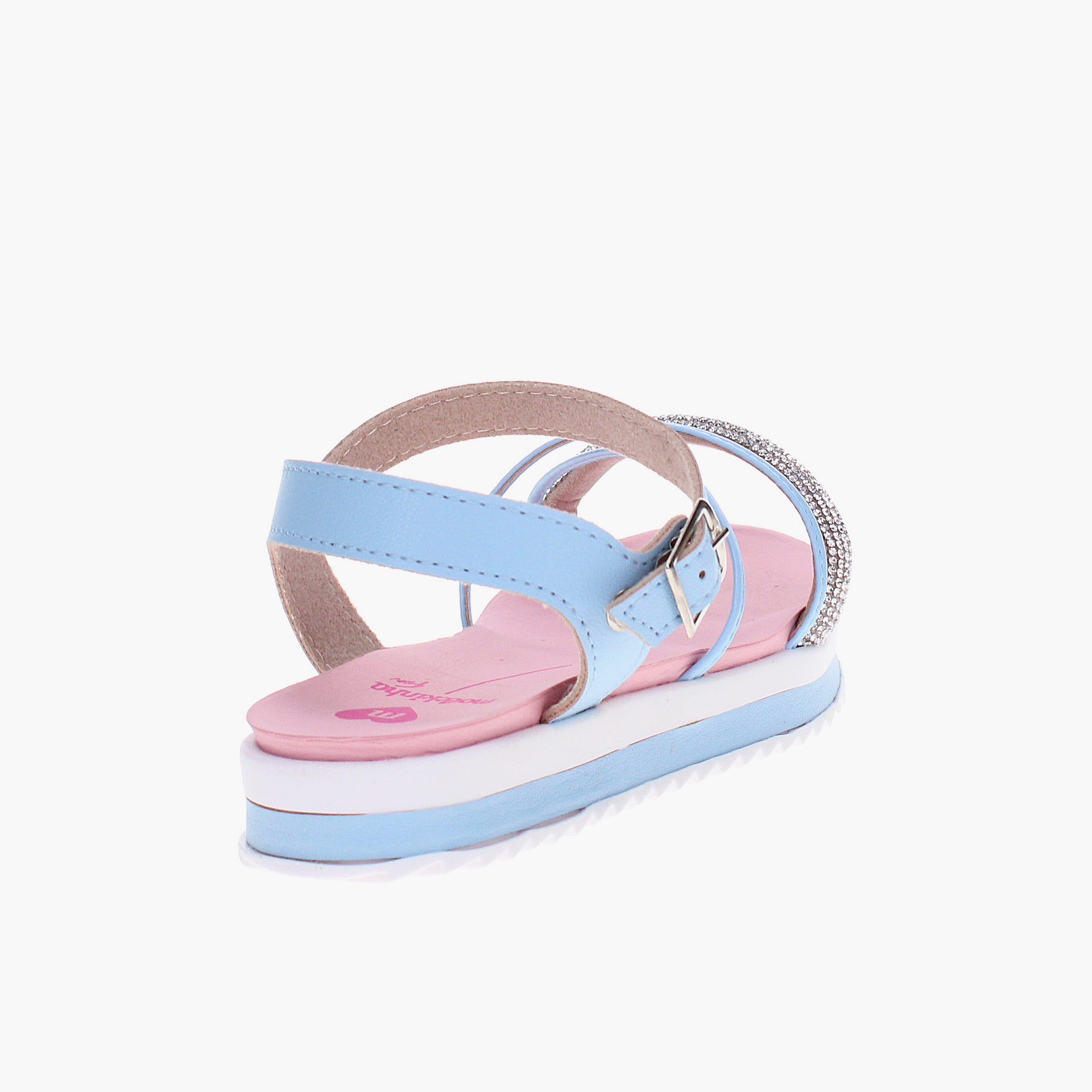 Molekinha by Geoomnii Girls Buckle Closure Cross Strap Sandals | 2305-1565-27227-100166       -girls-shoes-sandals-image-3