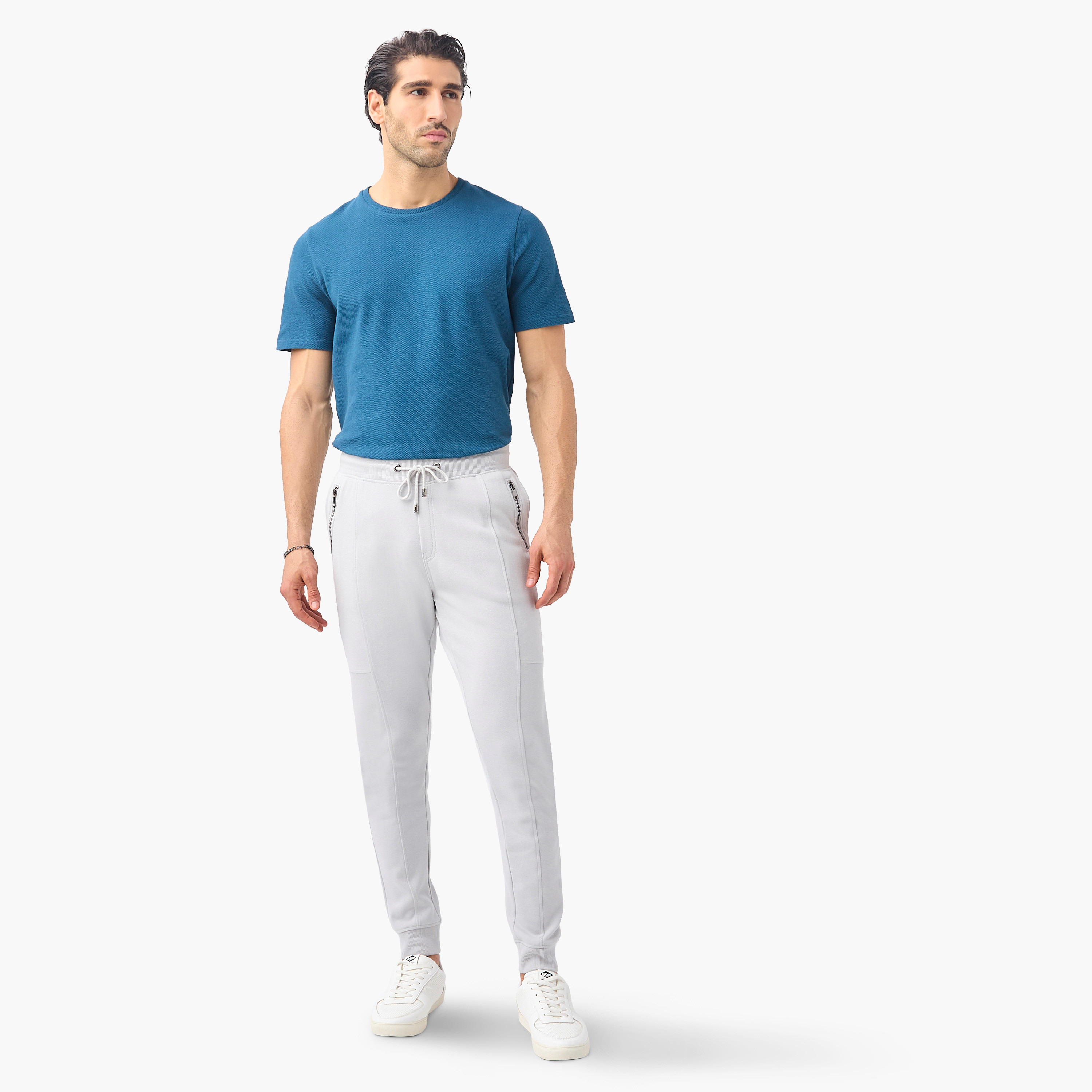 Iconic Panelled Slim Fit Flexi Waist Joggers with Pockets-men-clothing-bottoms-joggers-image-17