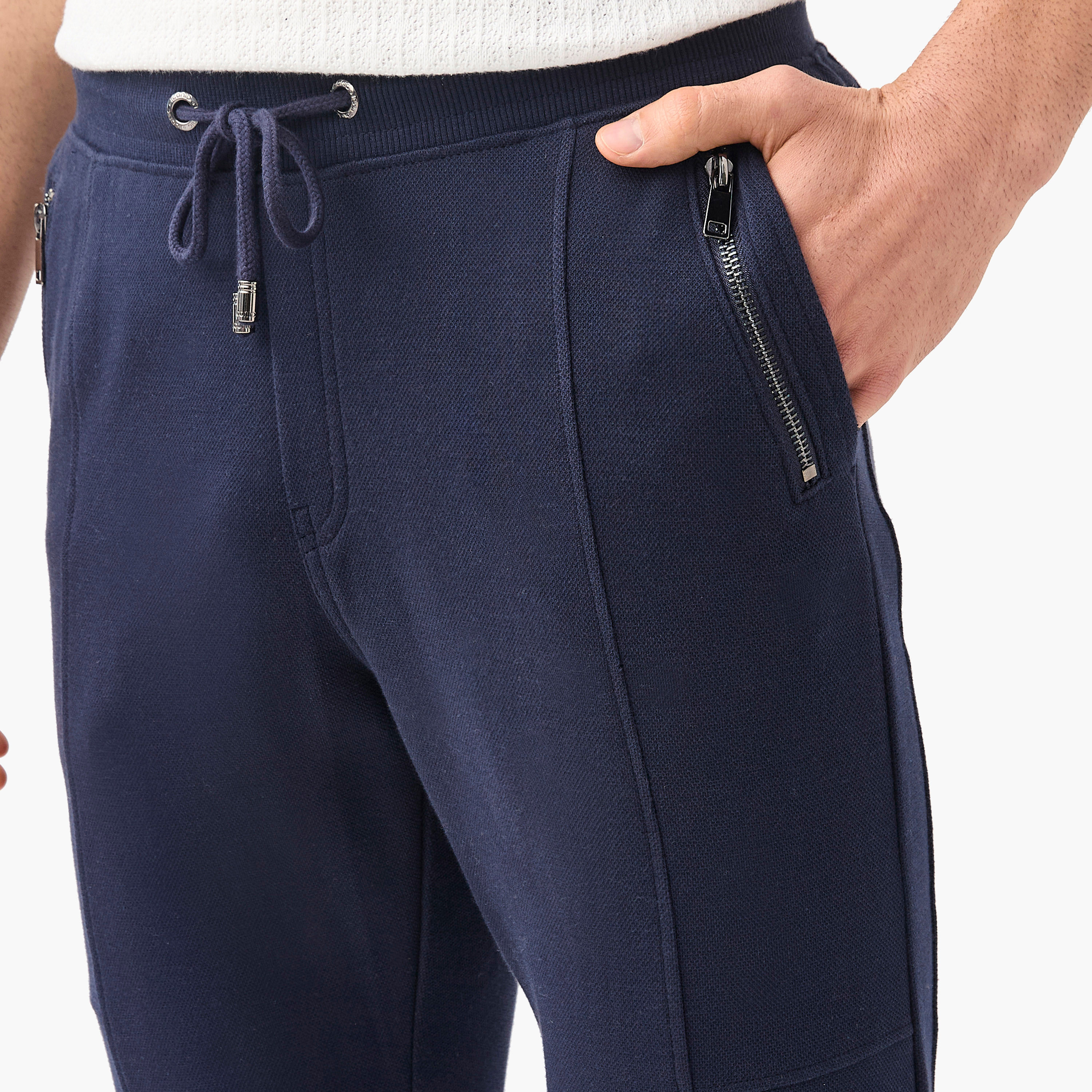 Iconic Panelled Slim Fit Flexi Waist Joggers with Pockets-men-clothing-bottoms-joggers-image-14