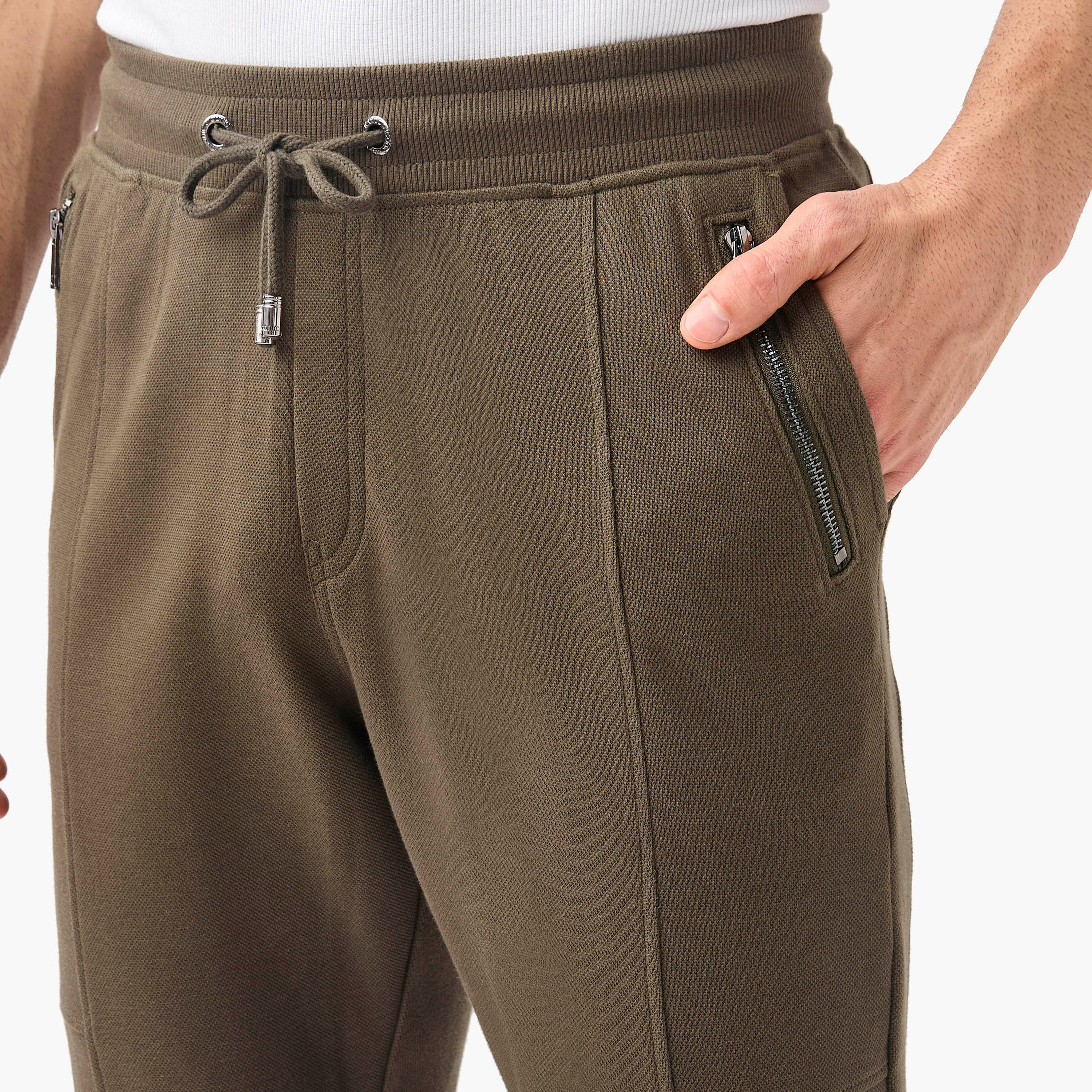Iconic Panelled Slim Fit Flexi Waist Joggers with Pockets-men-clothing-bottoms-joggers-image-9