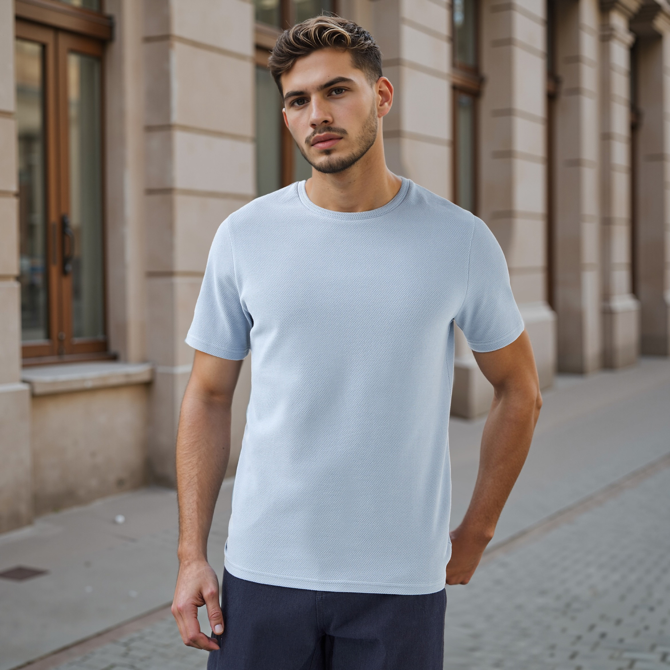Iconic Popcorn Textured T-shirt-men-clothing-tshirtsandpolos-tshirts-image-11