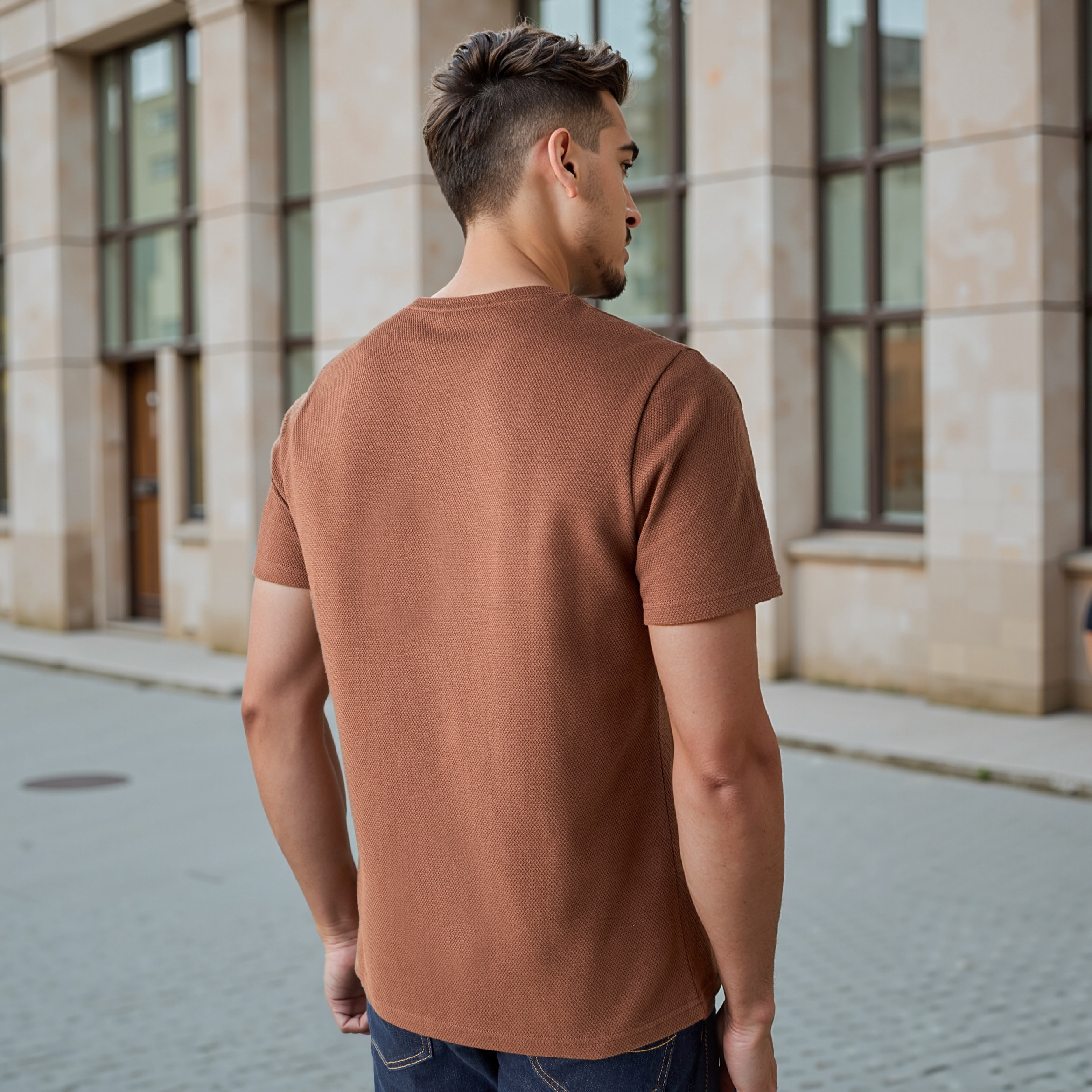 Iconic Popcorn Textured T-shirt-men-clothing-tshirtsandpolos-tshirts-image-1