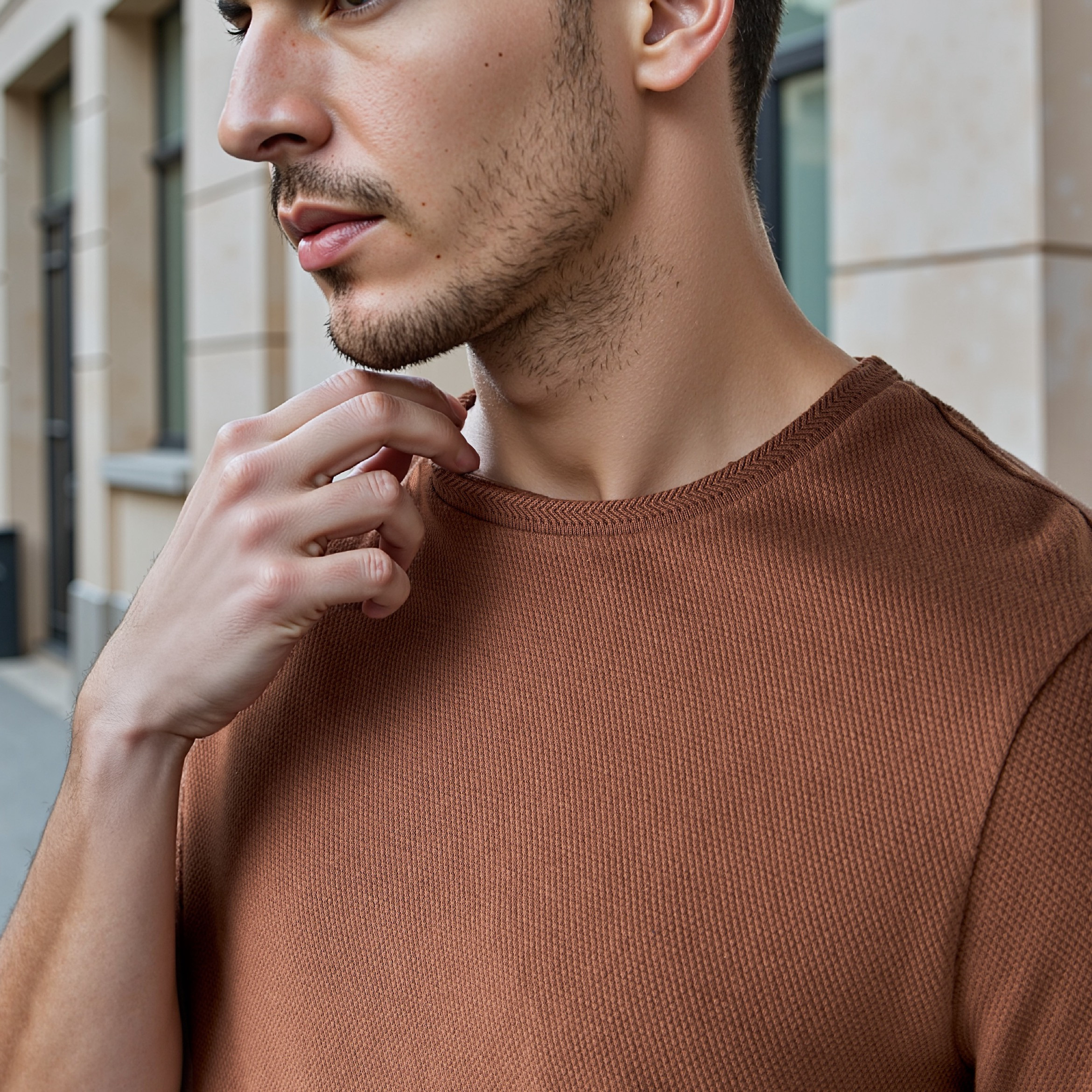 Iconic Popcorn Textured T-shirt-men-clothing-tshirtsandpolos-tshirts-image-2