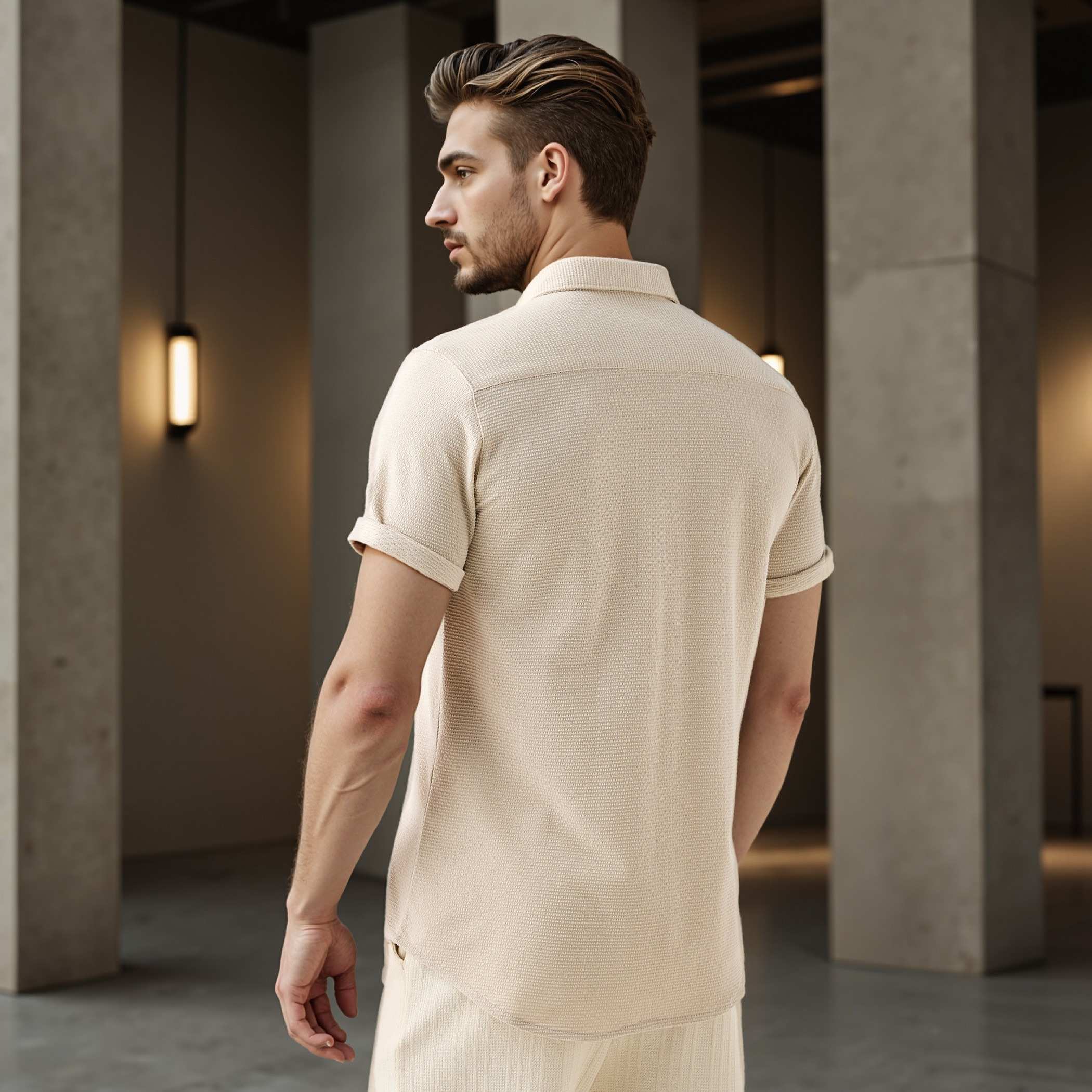 Iconic Textured Slim Fit Shirt-men-clothing-shirts-image-3