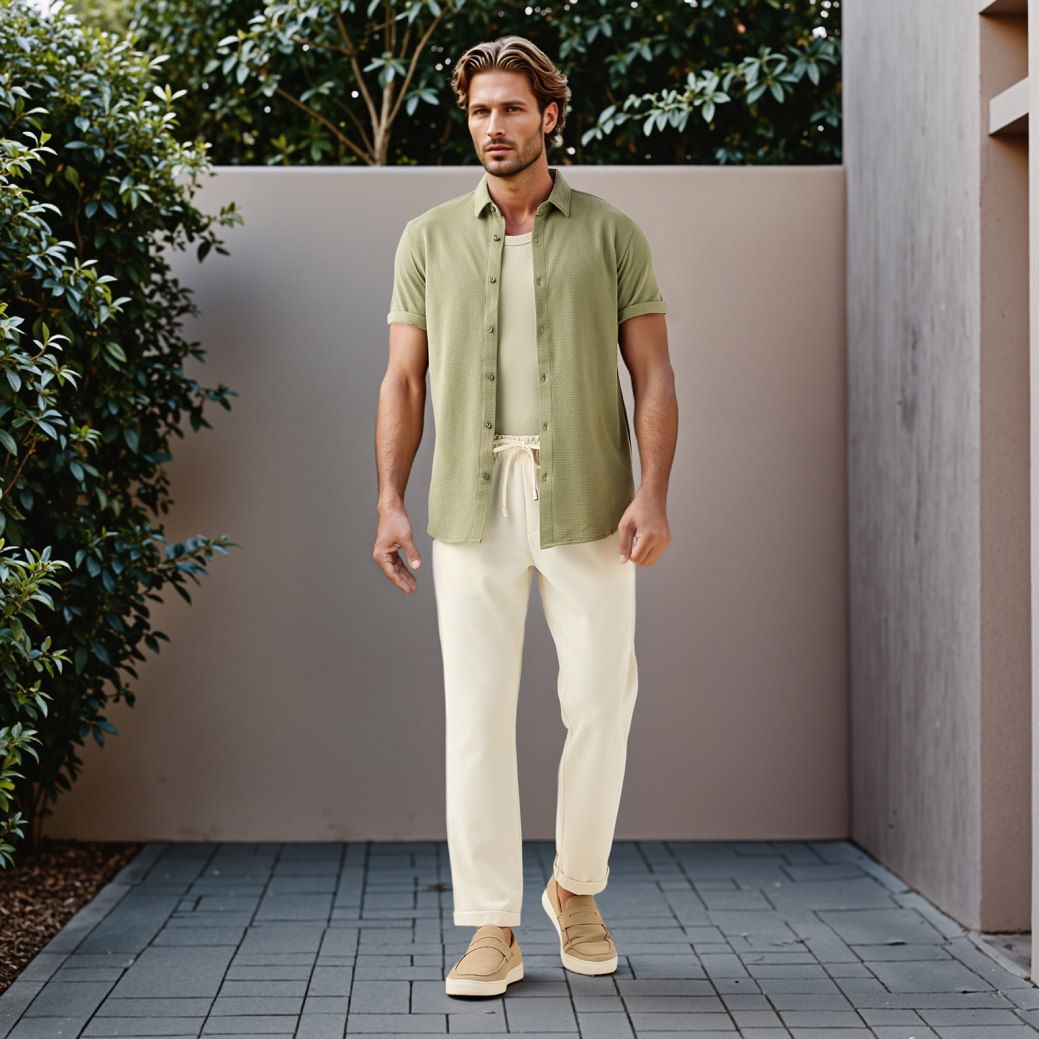 Iconic Textured Slim Fit Shirt-men-clothing-shirts-image-2
