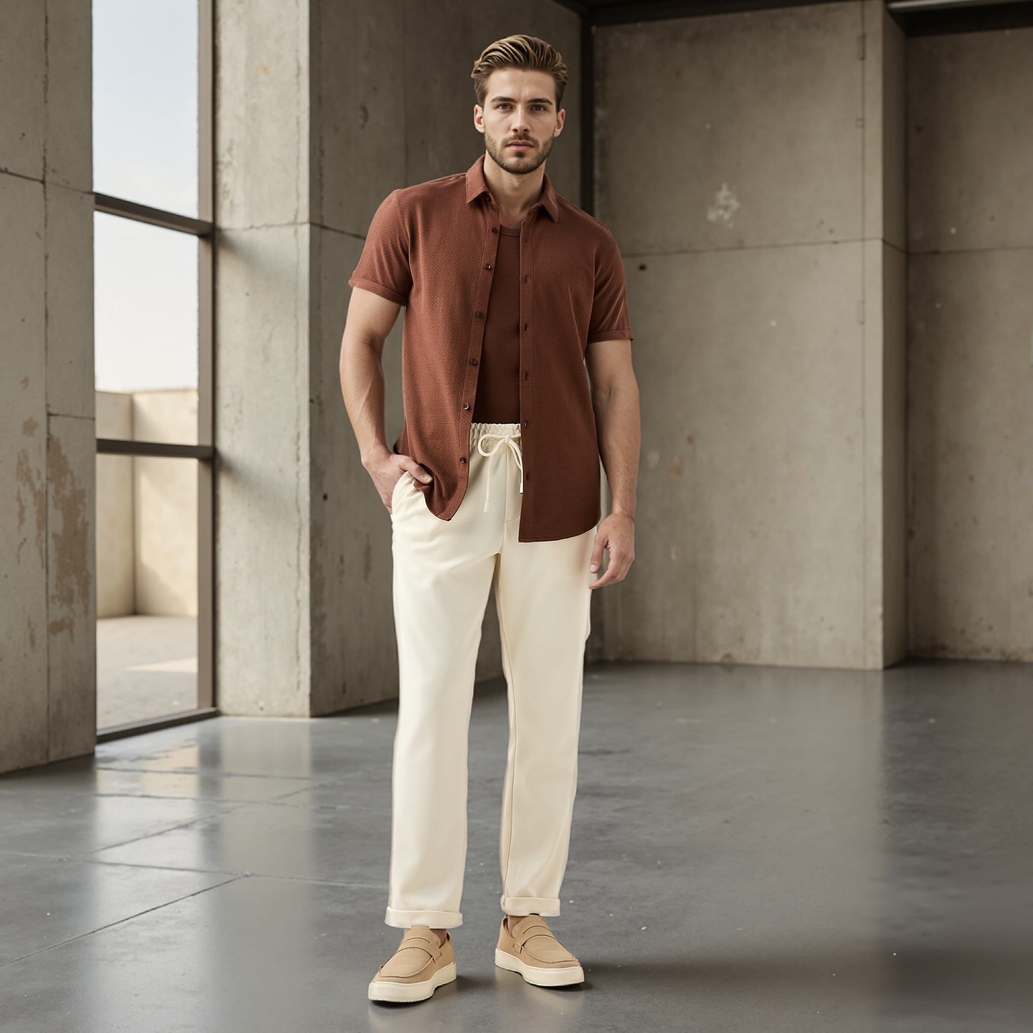 Iconic Textured Slim Fit Shirt-men-clothing-shirts-image-2