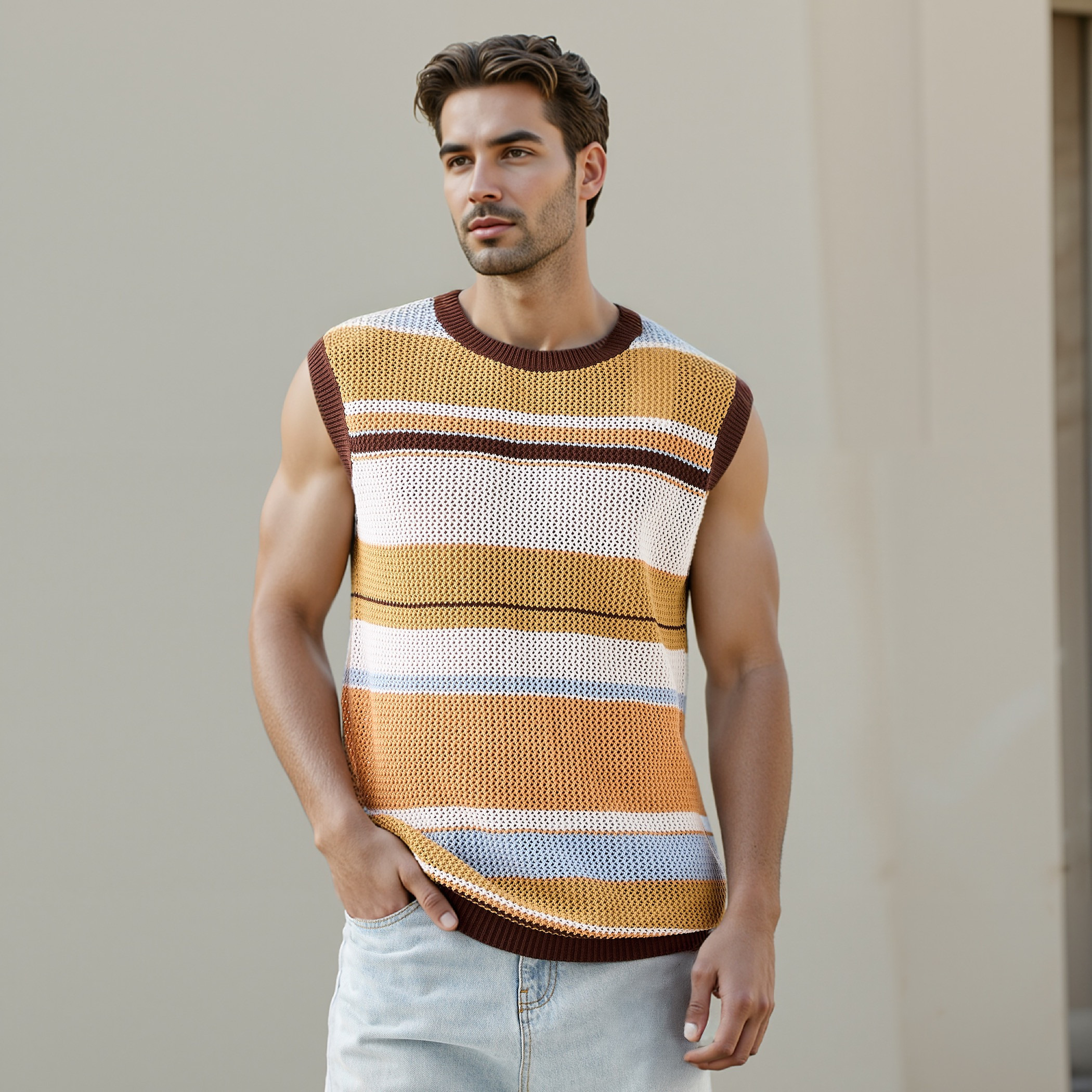 Iconic Striped Sleeveless Pullover-men-clothing-sweatersandpullovers-image-2