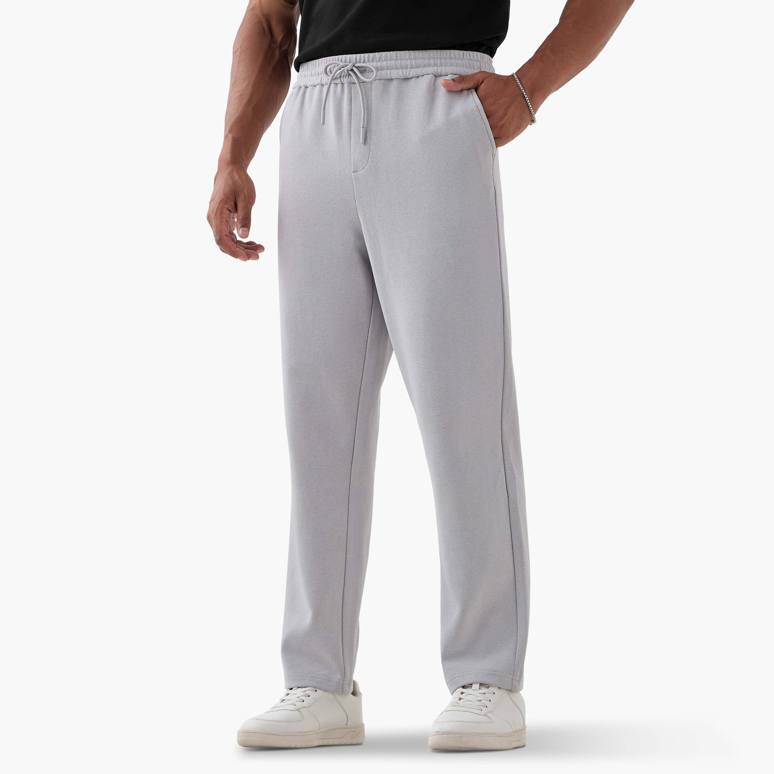 Iconic Slim Fit Flexi Waist Pants with Pockets-men-clothing-bottoms-trousersandchinos-trousers-image-1