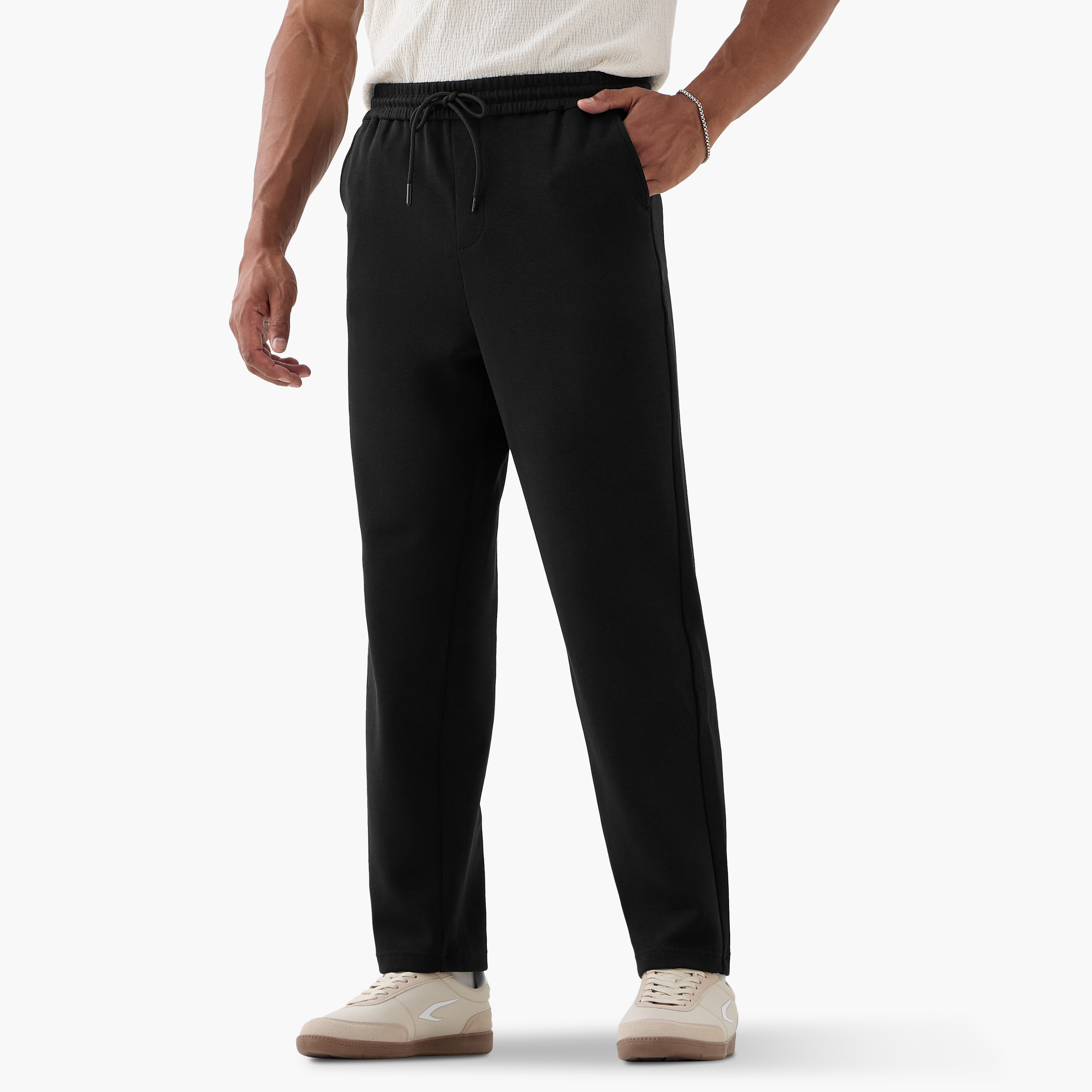 Iconic Slim Fit Flexi Waist Pants with Pockets-men-clothing-bottoms-trousersandchinos-trousers-image-1