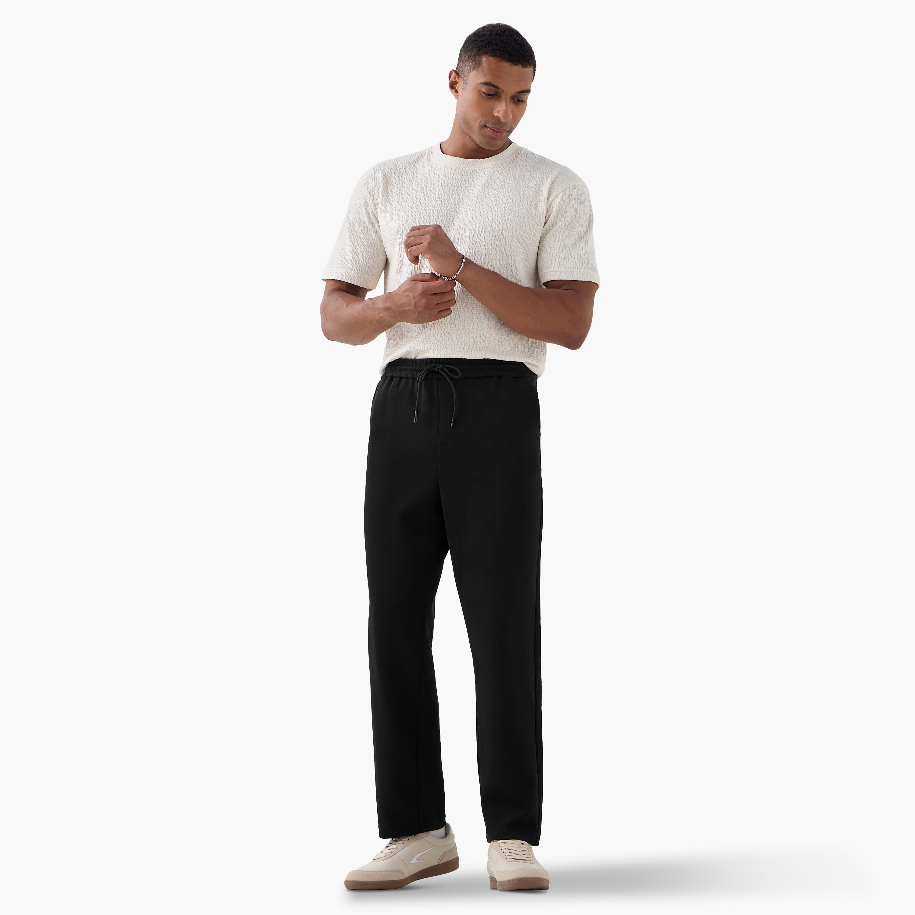 Iconic Slim Fit Flexi Waist Pants with Pockets-men-clothing-bottoms-trousersandchinos-trousers-image-2