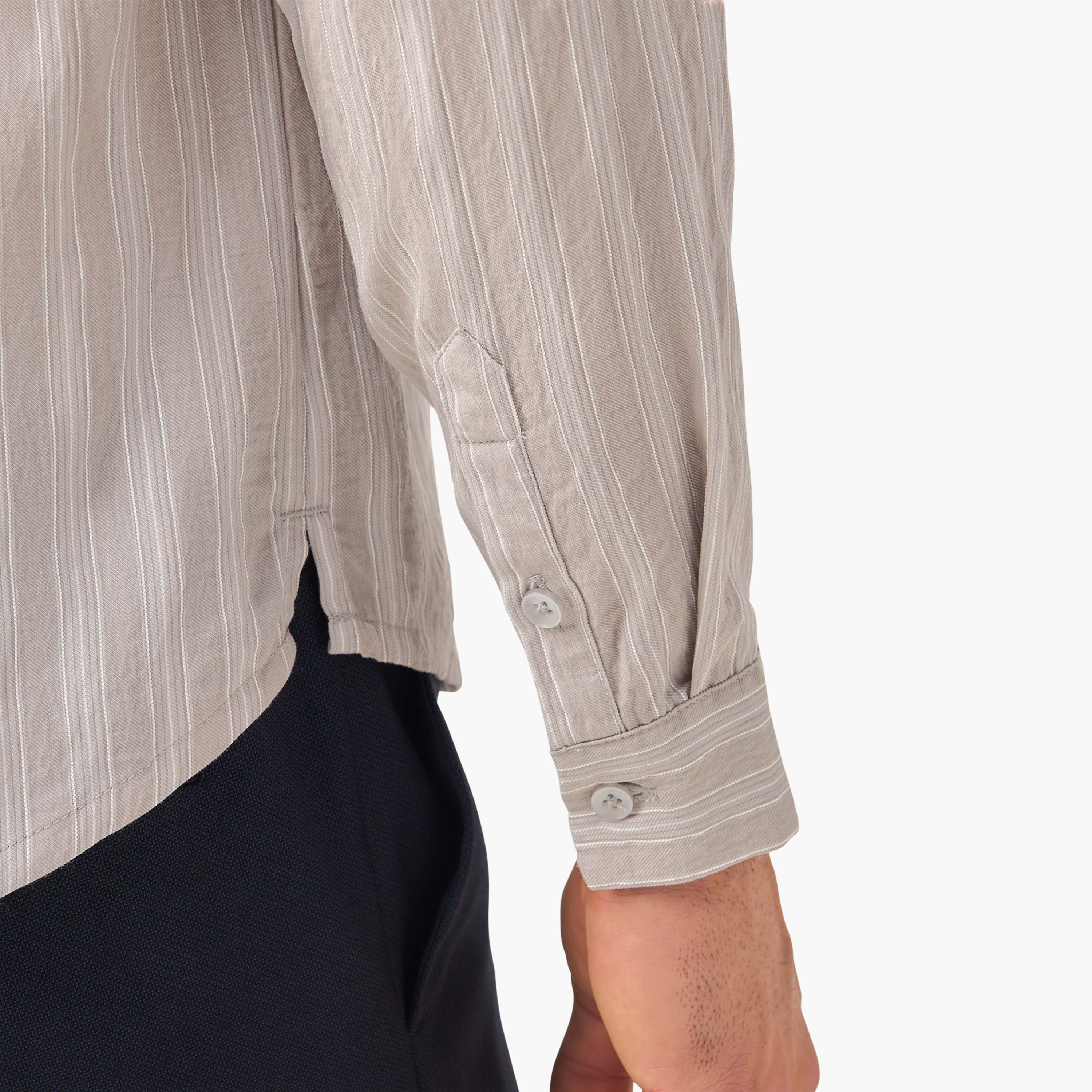 Iconic Regular Fit Striped Collared Shirt with Long Sleeves-men-clothing-shirts-image-6
