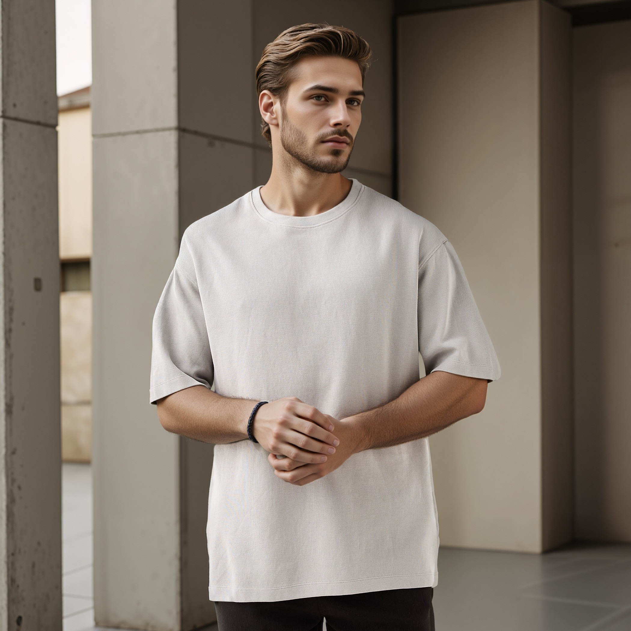 تيشيرت بارز الملمس من آيكونيك-men-clothing-tshirtsandpolos-tshirts-image-1