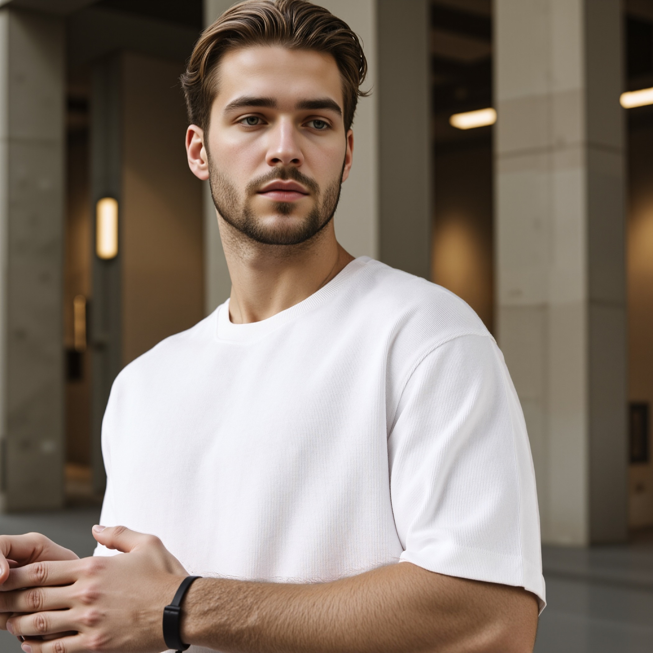 Iconic Textured T-shirt-men-clothing-tshirtsandpolos-tshirts-image-4