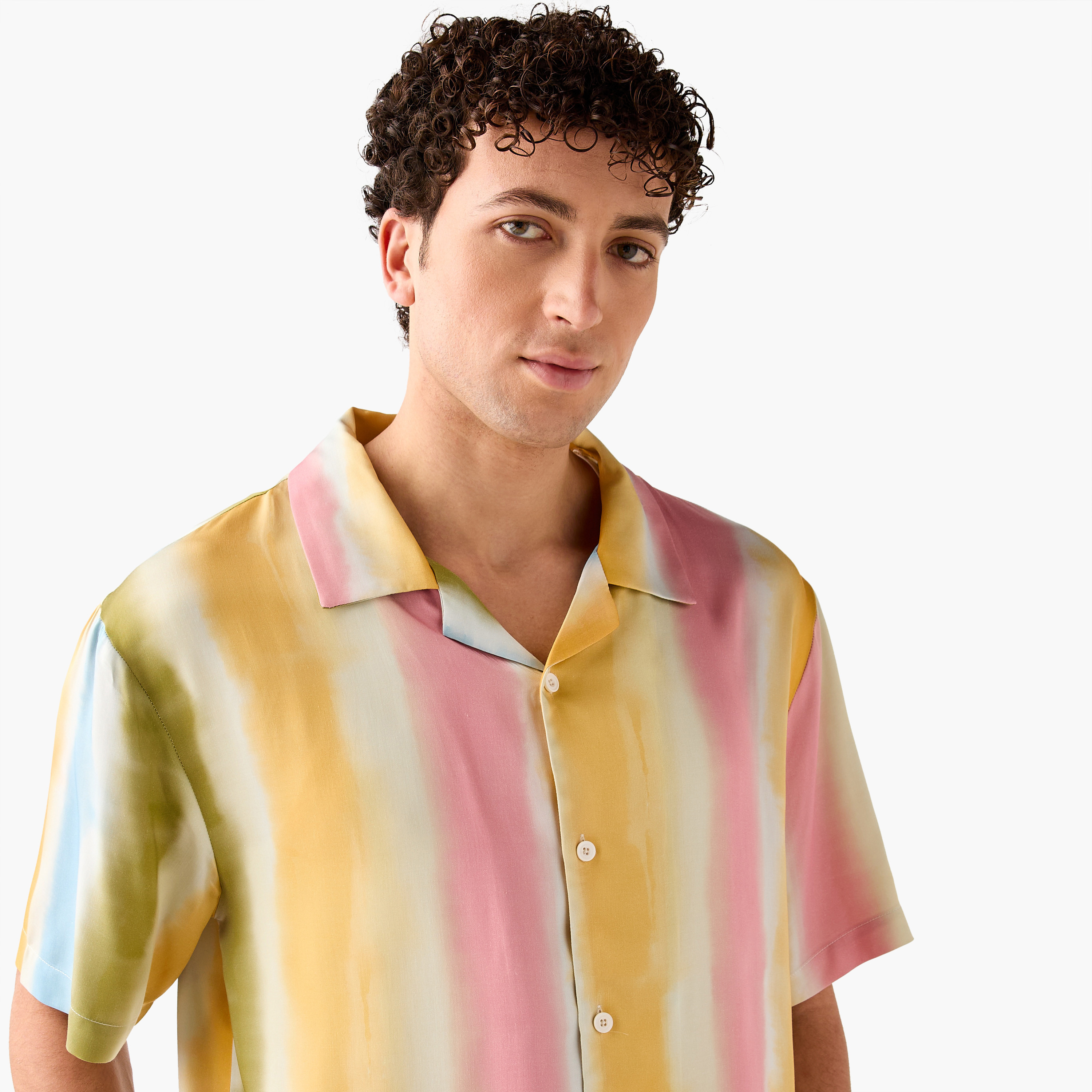 Iconic Striped Camp Collar Shirt-men-clothing-shirts-image-4