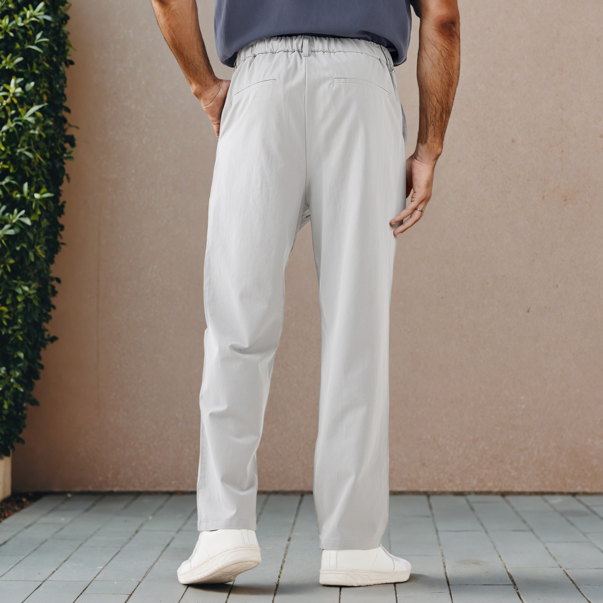 Iconic Regular Fit Pleated Pants with Flexi Waist and Pockets-men-clothing-bottoms-trousersandchinos-trousers-image-3