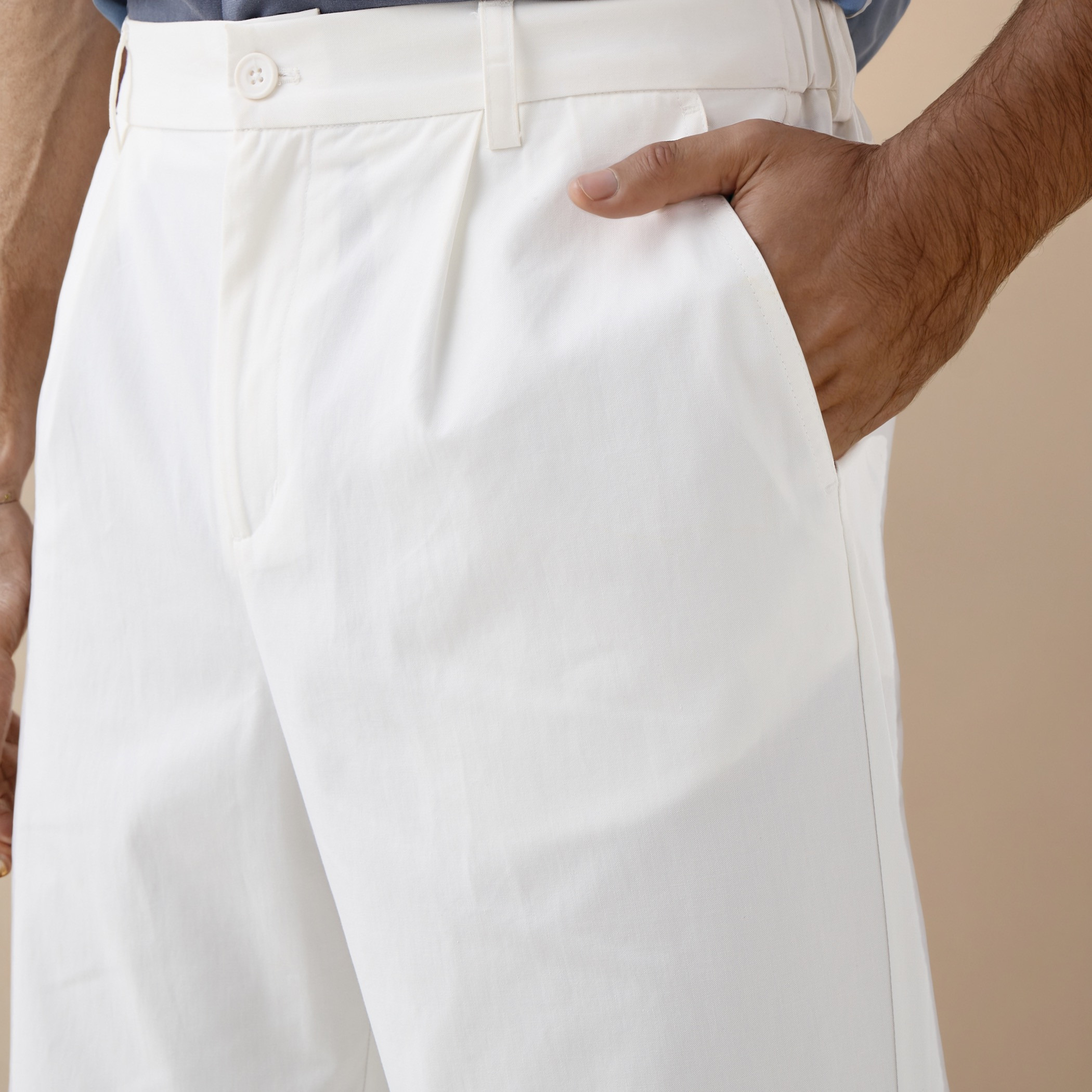 Iconic Regular Fit Pleated Pants with Flexi Waist and Pockets-men-clothing-bottoms-trousersandchinos-trousers-image-4