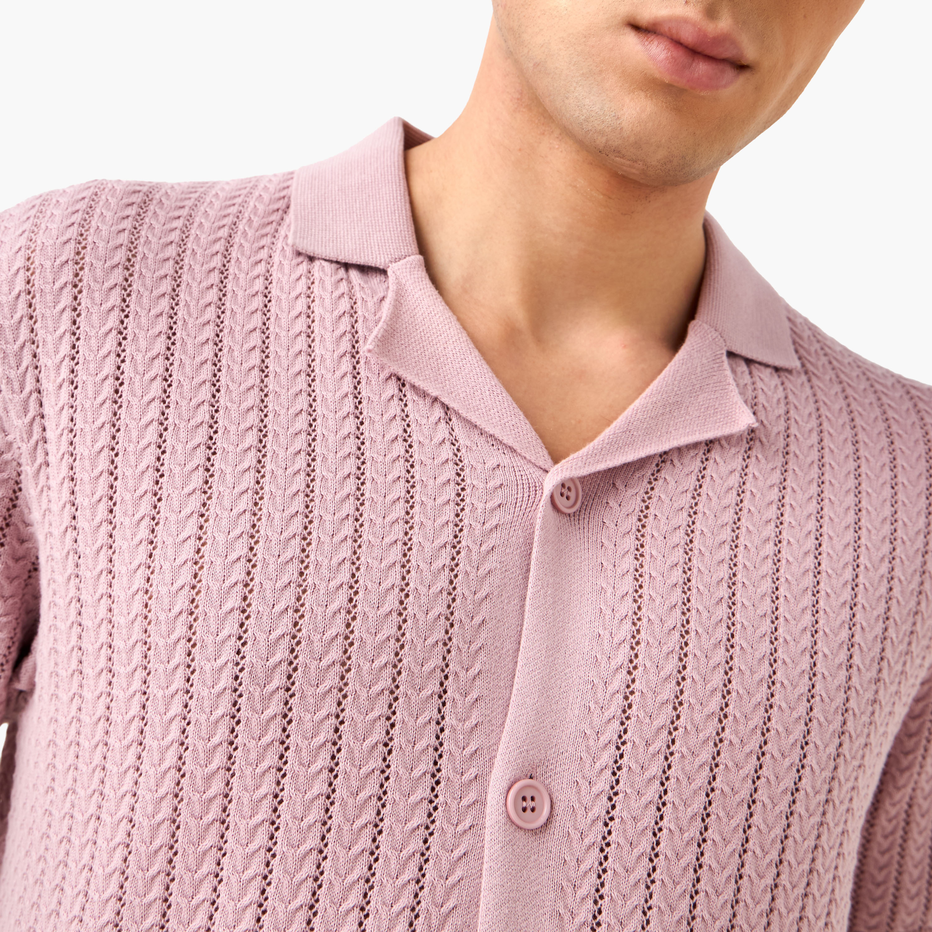 Iconic Textured Camp Collar Shirt-men-clothing-sweatersandpullovers-image-5