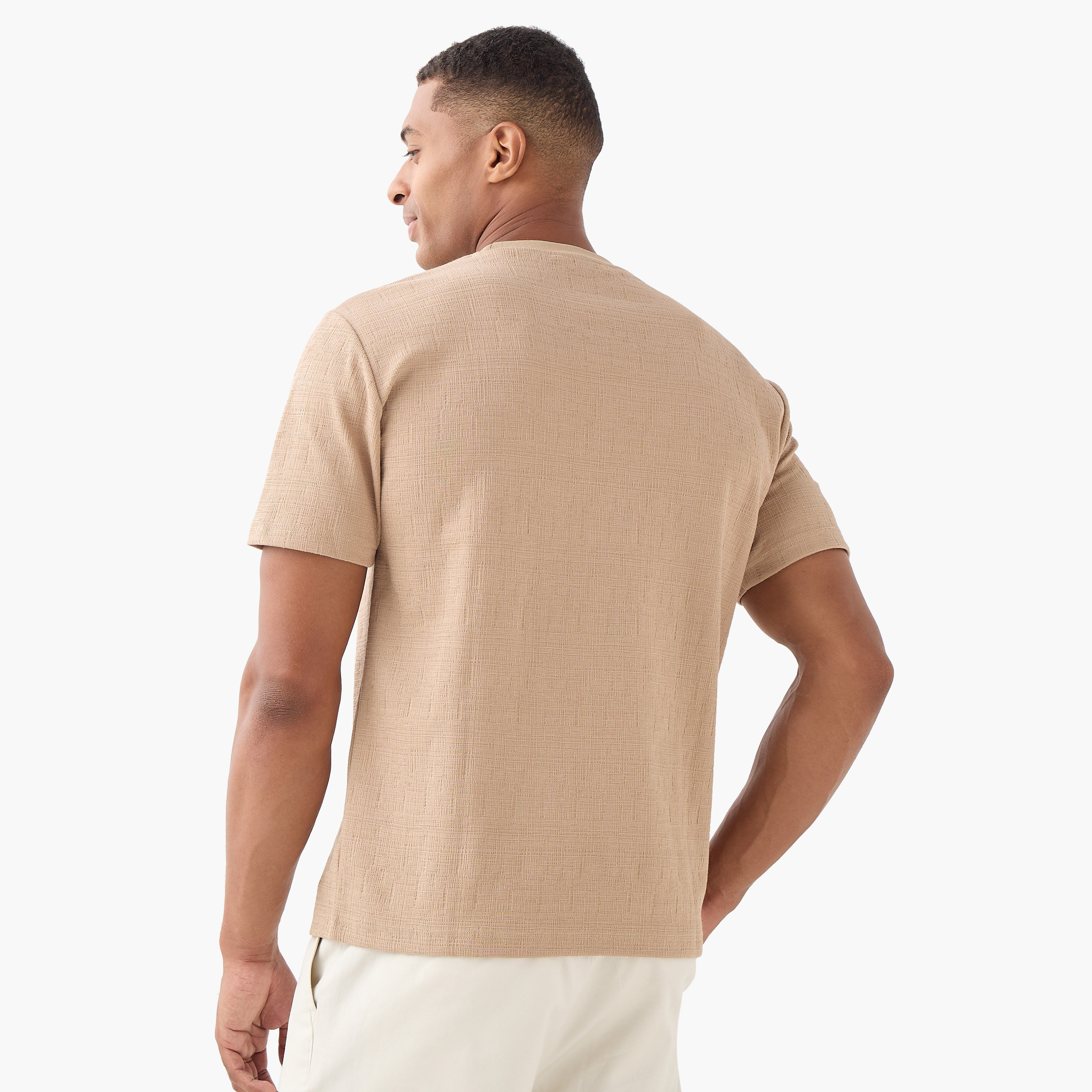 Iconic Relaxed Fit Textured T-shirt-men-clothing-tshirtsandpolos-tshirts-image-3