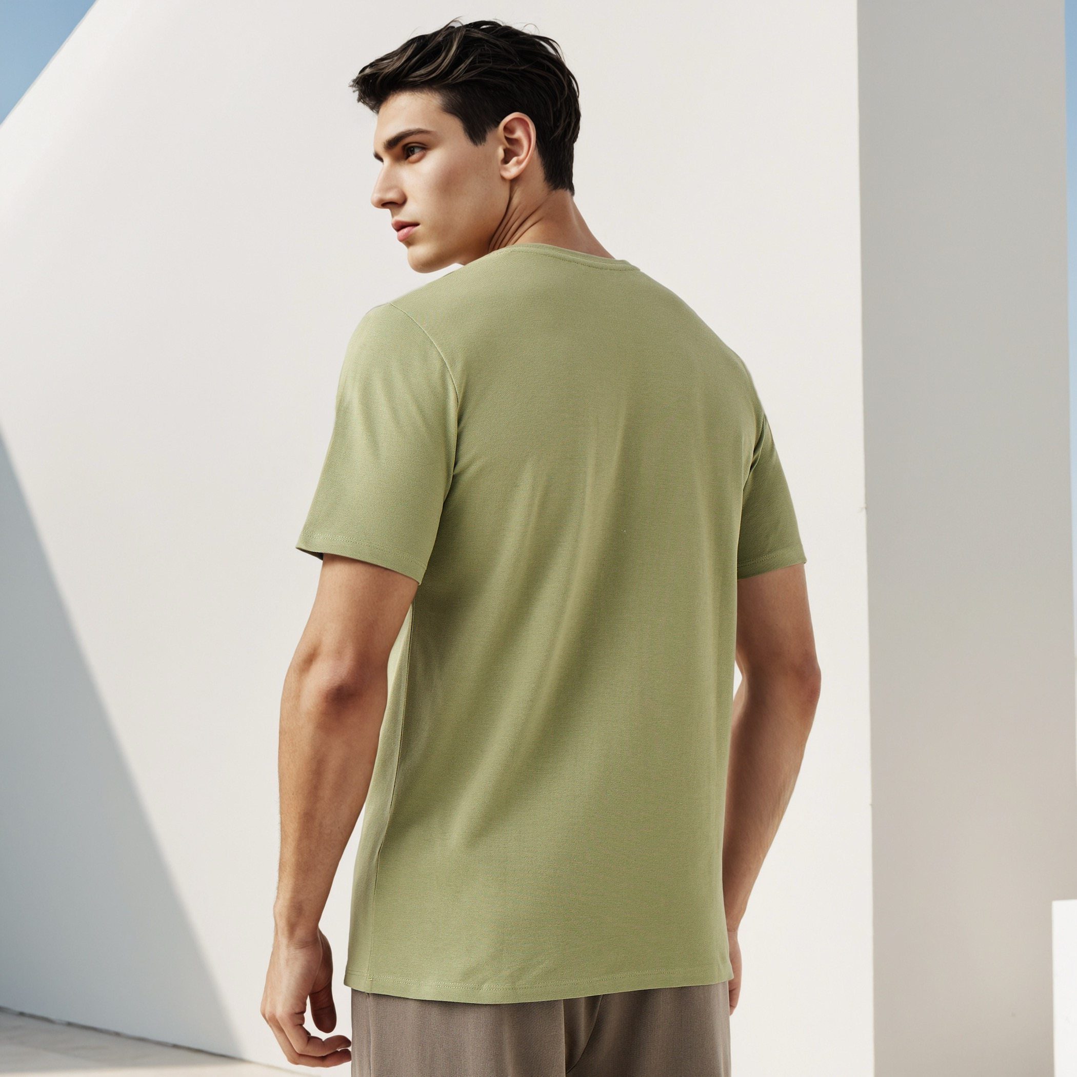 تيشيرت بيكيه بطبعات شعار من آيكونيك-men-clothing-tshirtsandpolos-tshirts-image-3
