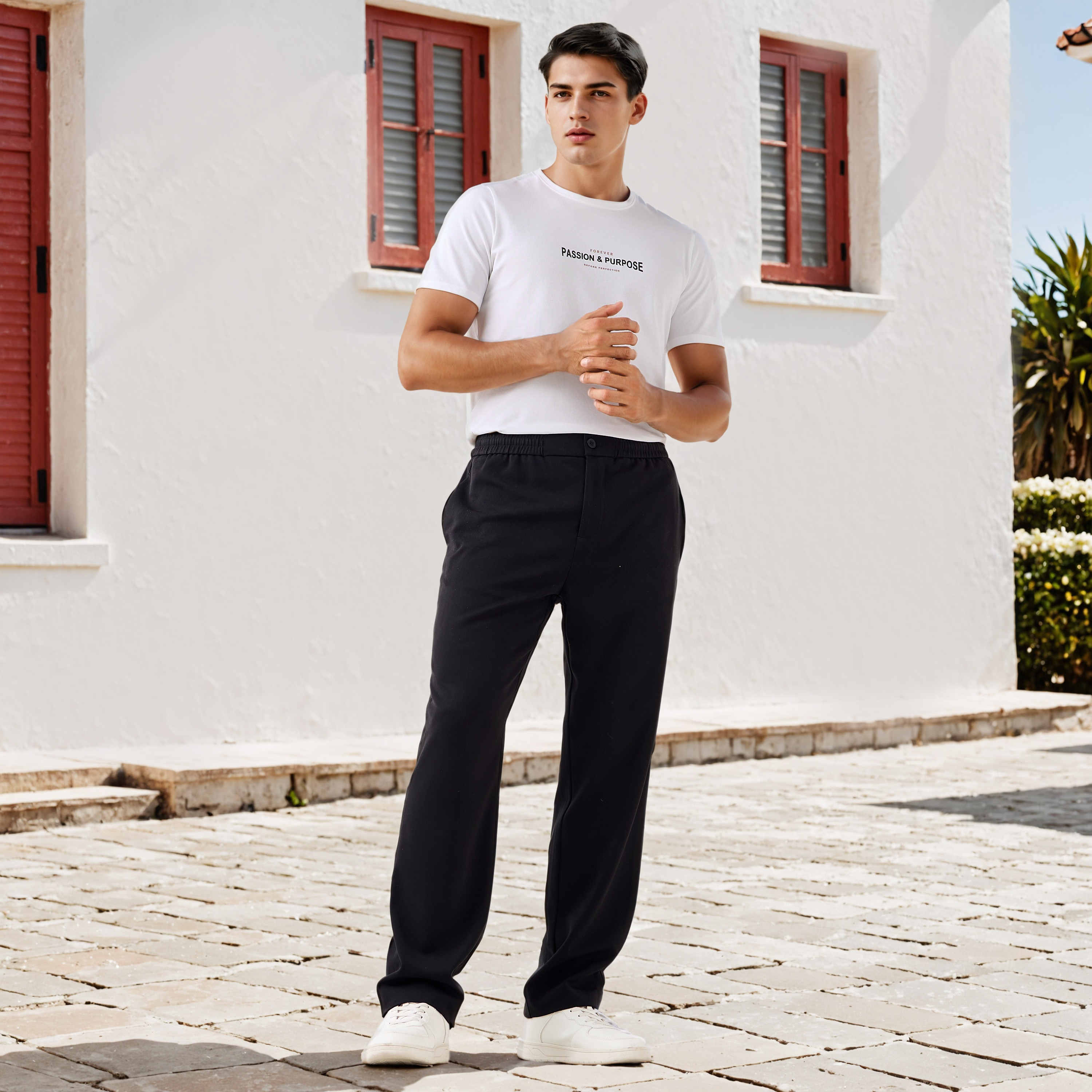 Iconic Slogan Print Pique T-shirt-men-clothing-tshirtsandpolos-tshirts-image-2