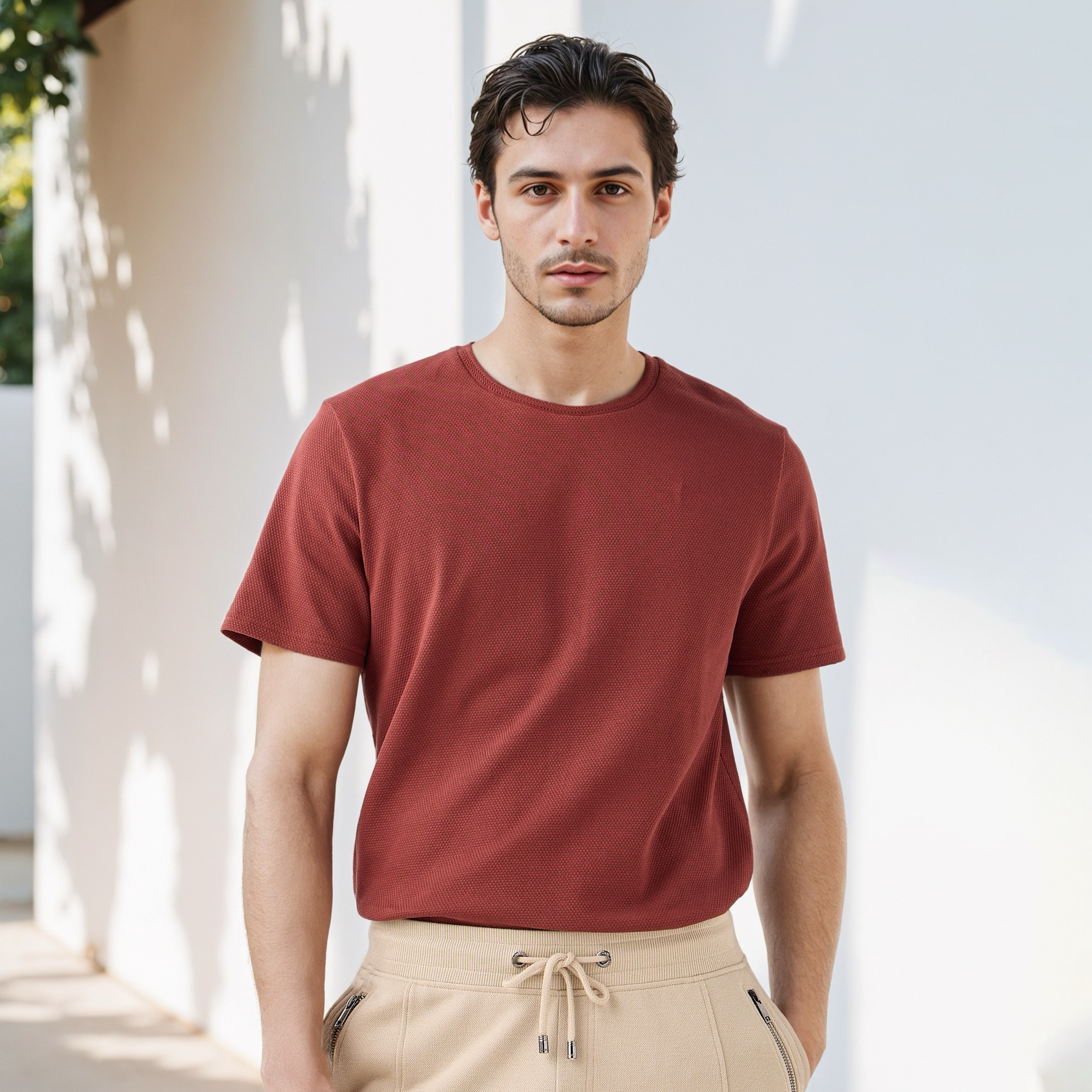 Popcorn Textured Regular Fit T-shirt-men-clothing-tshirtsandpolos-tshirts-image-1