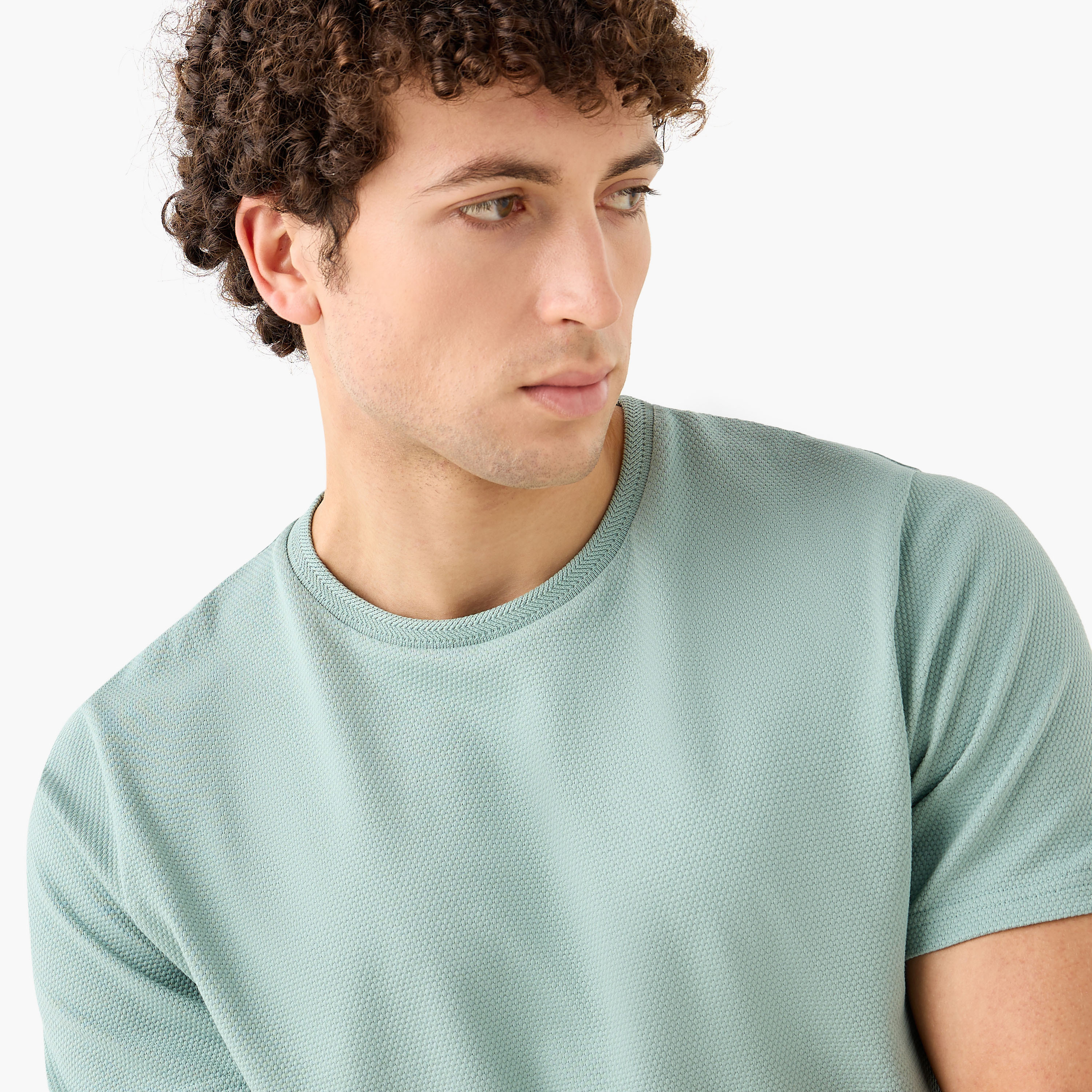 Popcorn Textured Regular Fit T-shirt-men-clothing-tshirtsandpolos-tshirts-image-5