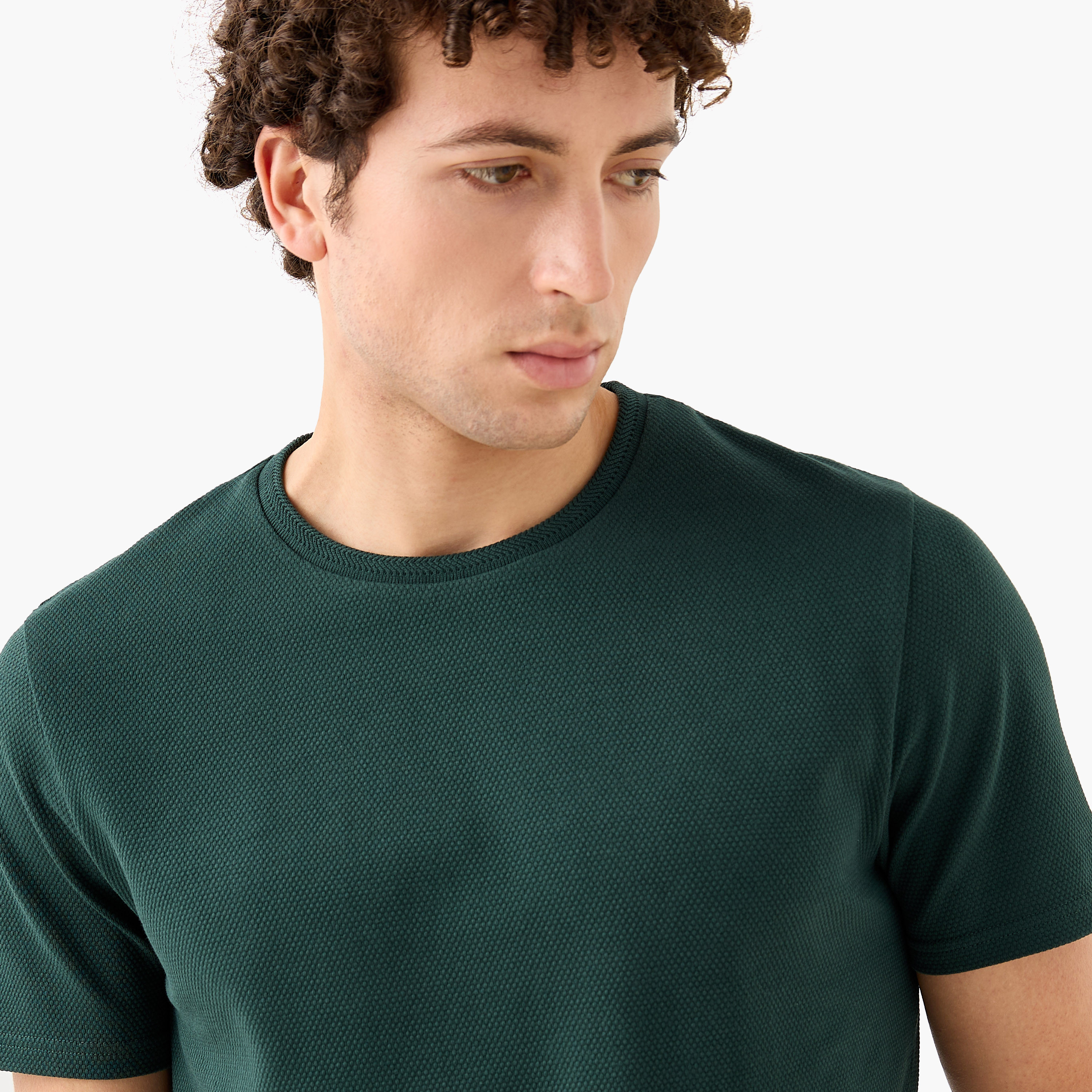 Popcorn Textured Regular Fit T-shirt-men-clothing-tshirtsandpolos-tshirts-image-4