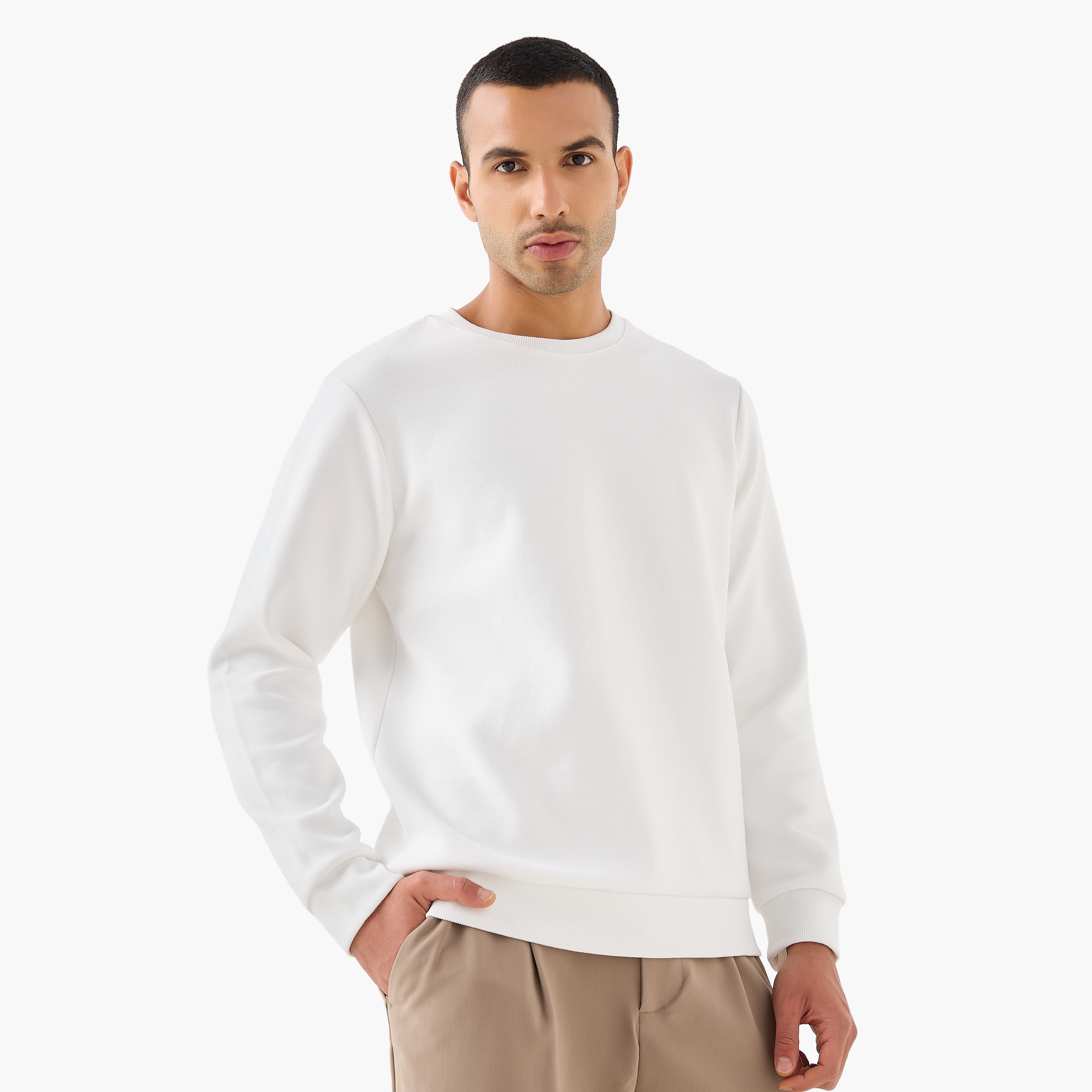 سويت شيرت من الجيرسي الثقيل من أيكونيك-men-winterwear-hoodiesandsweatshirts-image-7